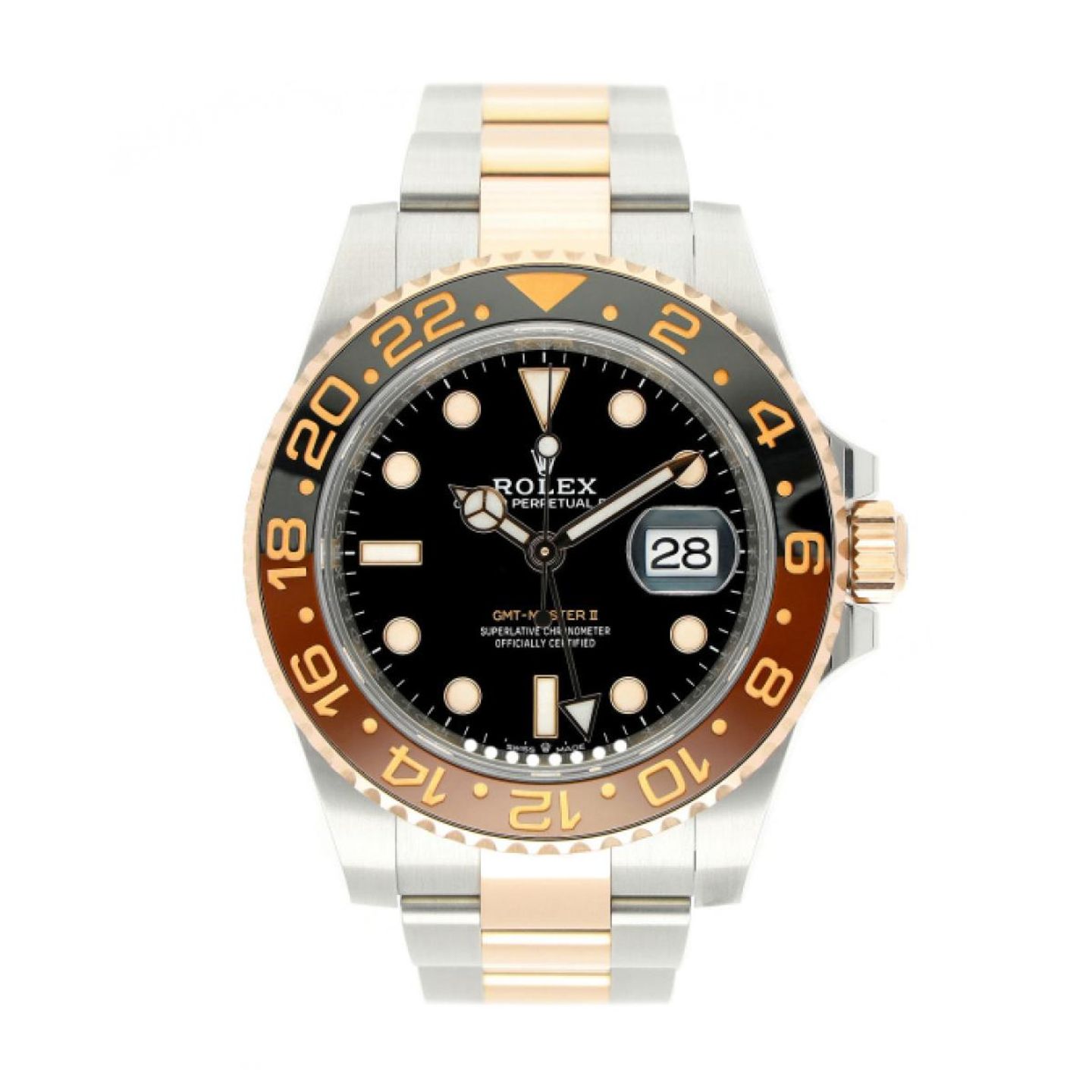 Rolex GMT-Master II 126711CHNR (2026) - Black dial 40 mm Gold/Steel case (1/5)