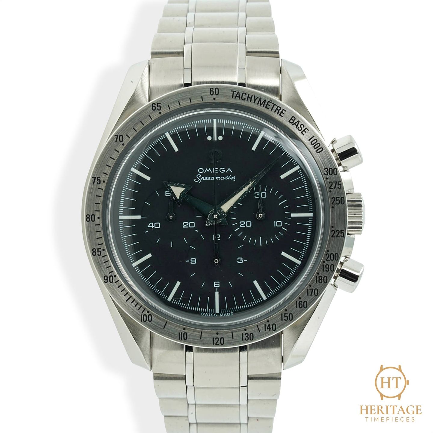Omega Speedmaster Broad Arrow 3594.50 (2000) - Black dial 42 mm Steel case (2/8)