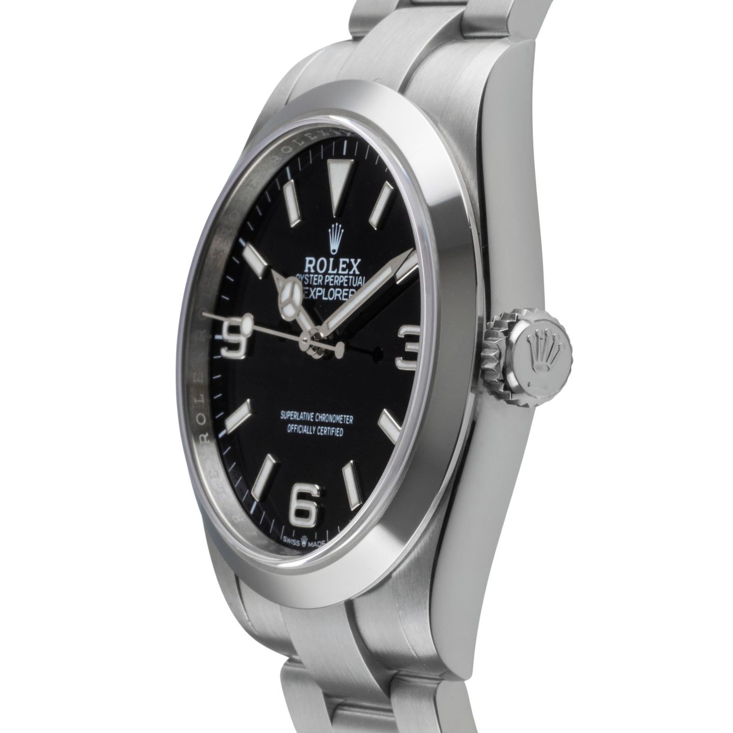 Rolex Explorer 224270 (Unknown (random serial)) - Black dial 40 mm Steel case (6/8)