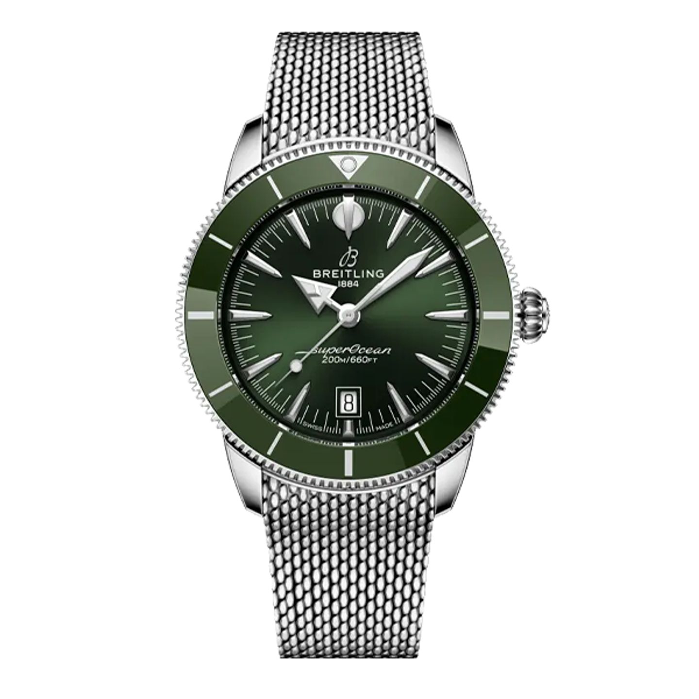 Breitling Superocean Heritage AB3112361L1A1 (2025) - Groen wijzerplaat 44mm Staal (1/8)