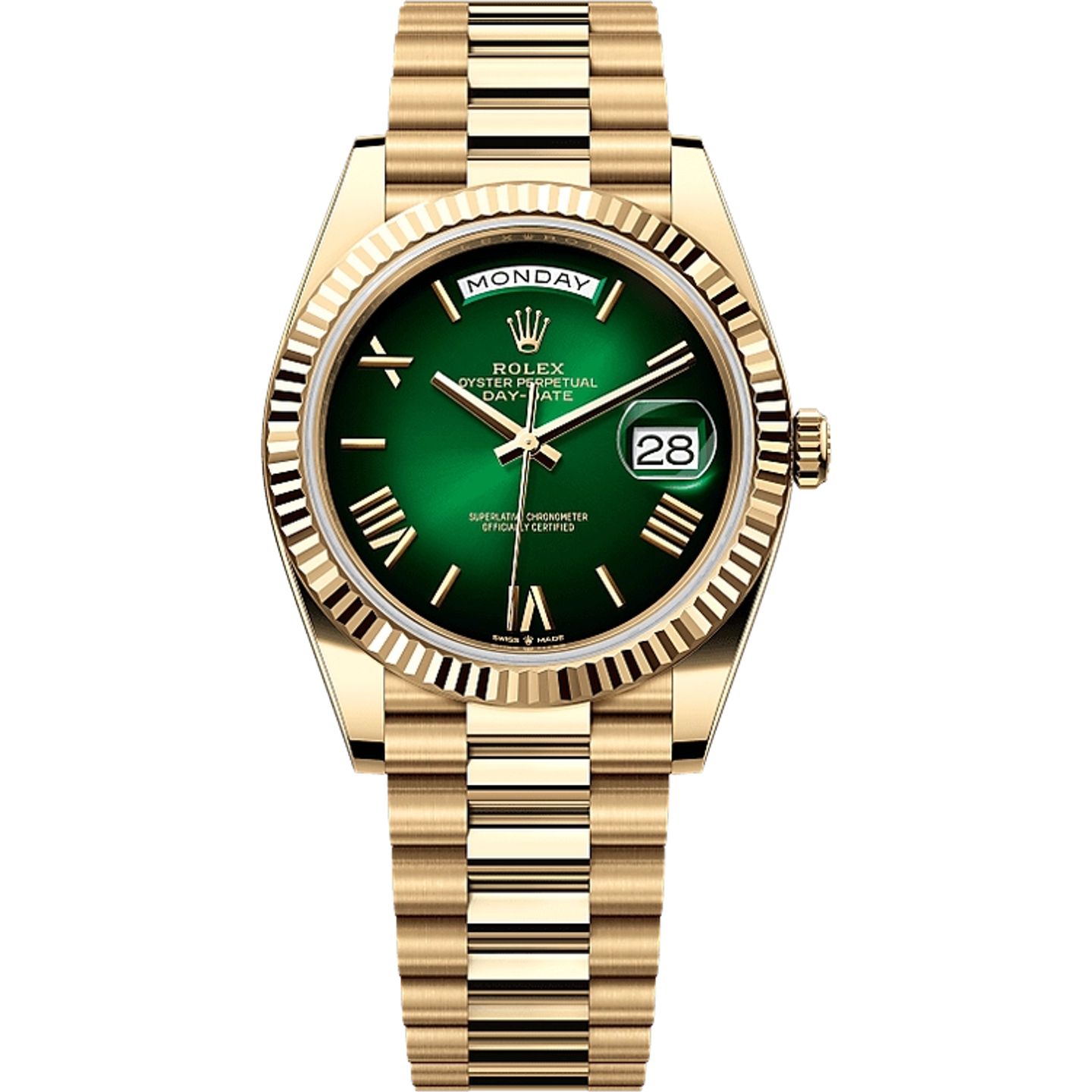 Rolex Day-Date 40 228238 (2025) - Groen wijzerplaat 40mm Geelgoud (1/1)