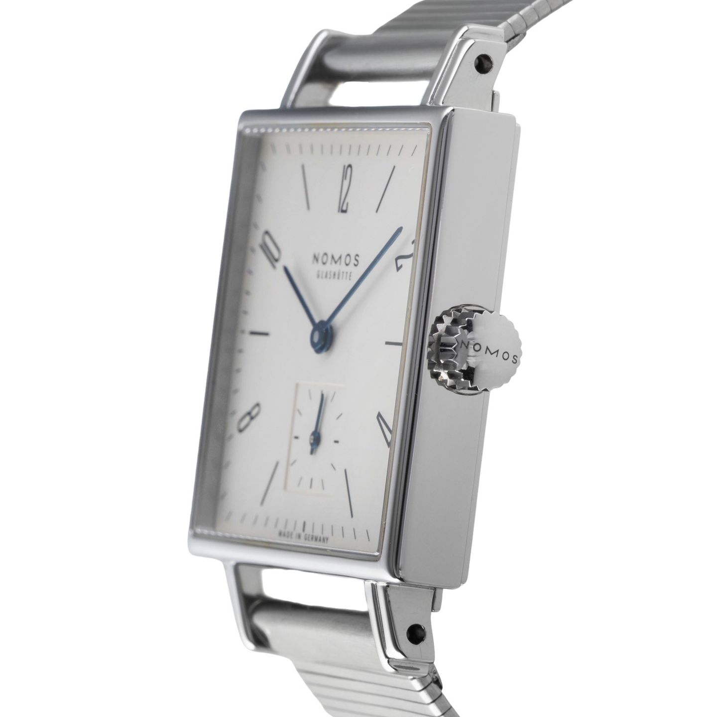 NOMOS Tetra 408 (Onbekend (willekeurig serienummer)) - Wit wijzerplaat 30mm Staal (6/8)