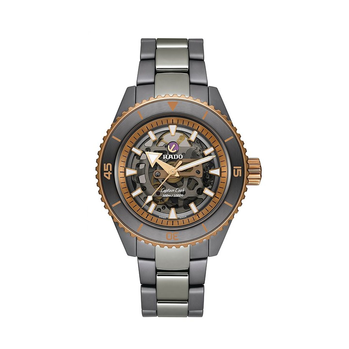 Rado HyperChrome Captain Cook R32148162 (2024) - Transparent dial 43 mm Ceramic case (1/1)