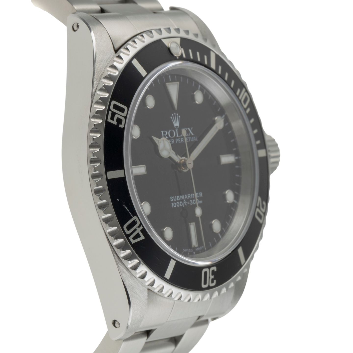 Rolex Submariner No Date 14060M (Unknown (random serial)) - Black dial 40 mm Steel case (7/8)