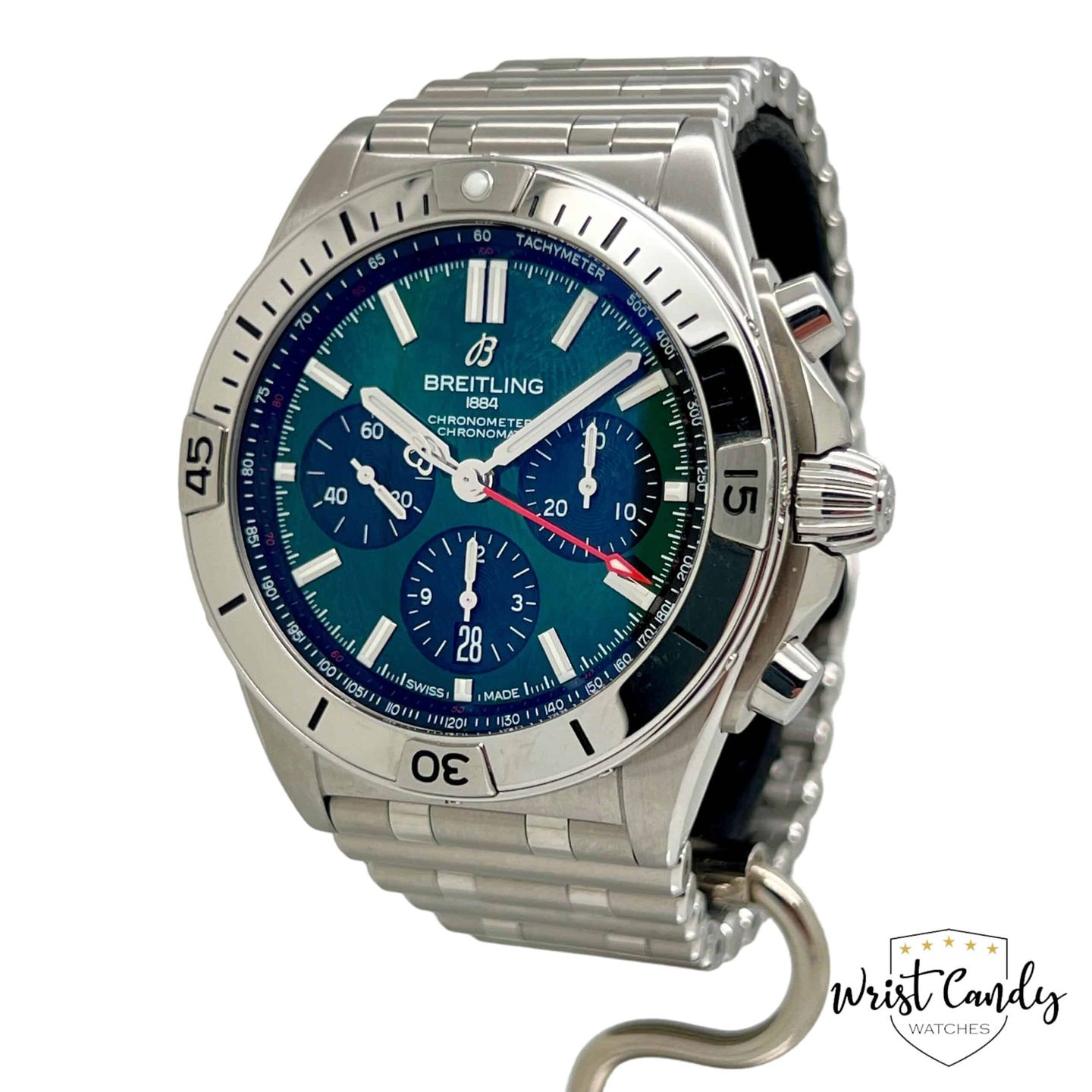 Breitling Chronomat 42 AB0134101L1A1 (2024) - Groen wijzerplaat 42mm Staal (2/8)