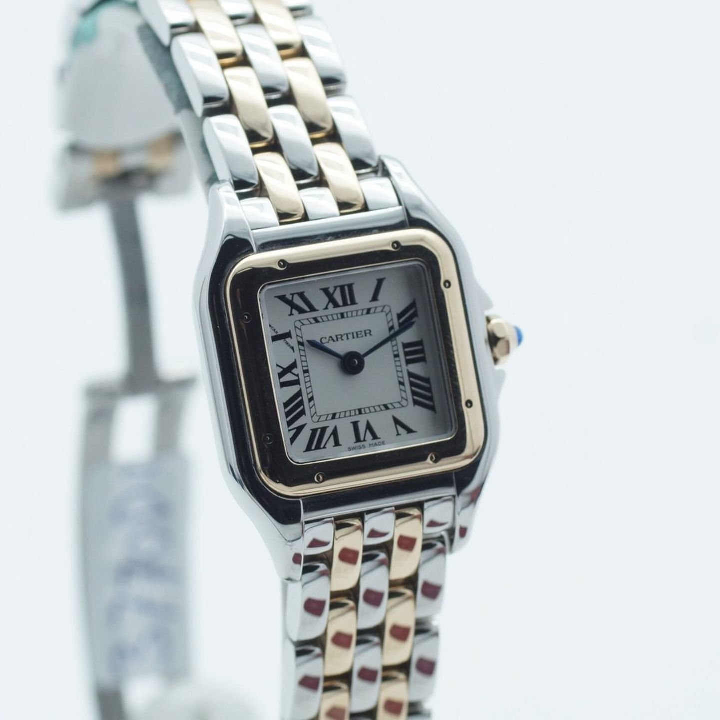 Cartier Panthère W2PN0006 (2021) - White dial 30 mm Gold/Steel case (5/8)