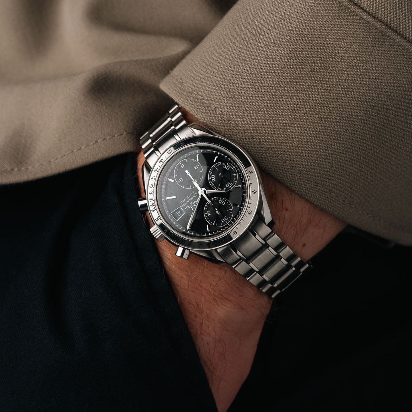 Omega Speedmaster Date 3513.50 (2004) - 39mm Staal (2/8)