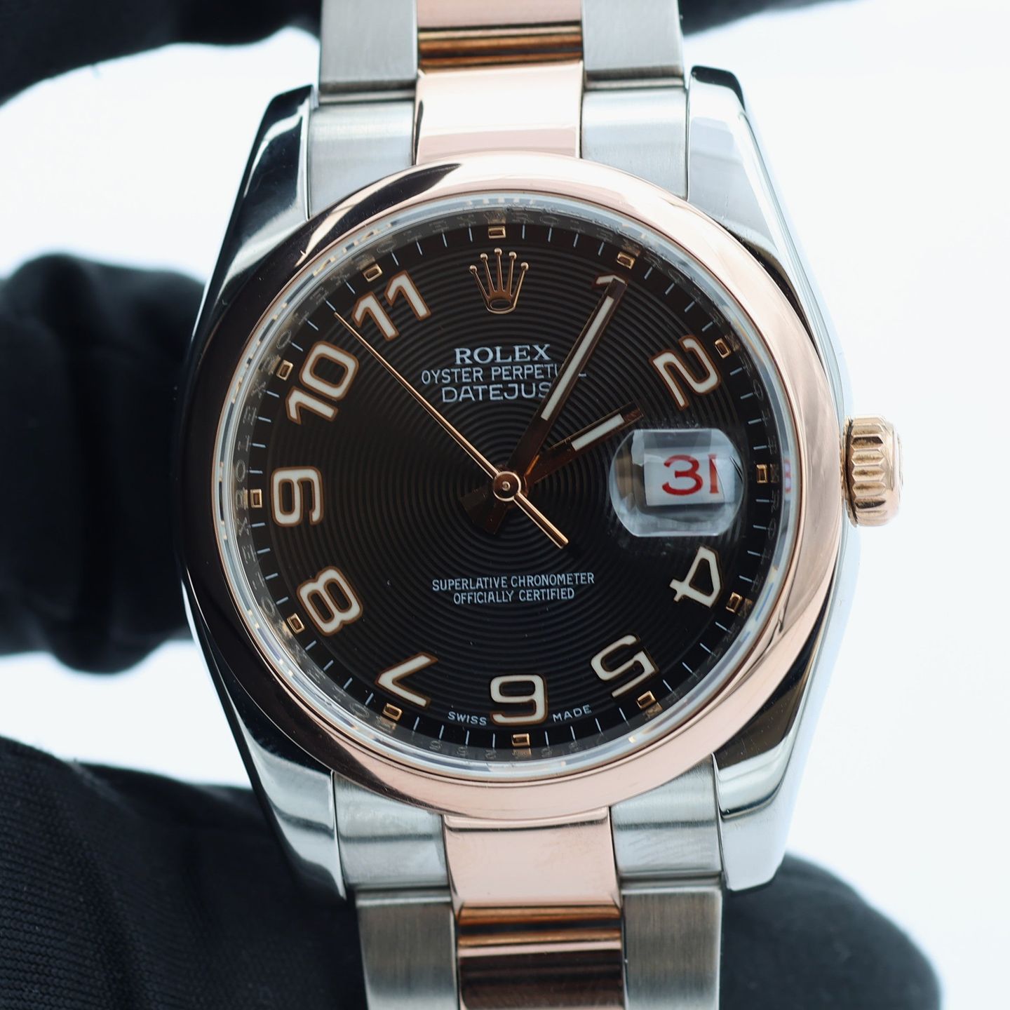Rolex Datejust 36 116201 (Onbekend (willekeurig serienummer)) - Zwart wijzerplaat 36mm Goud/Staal (6/8)