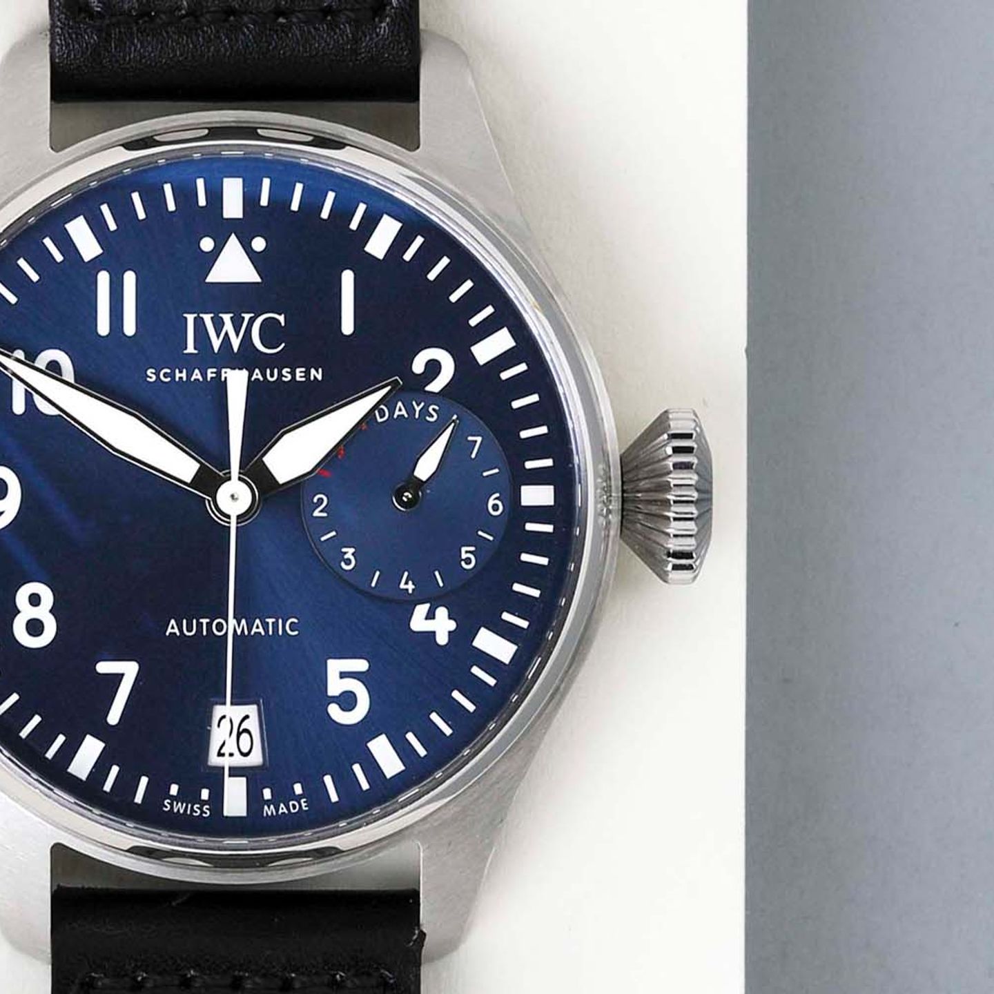 IWC Big Pilot IW501002 (2021) - Blauw wijzerplaat 46mm Staal (5/8)