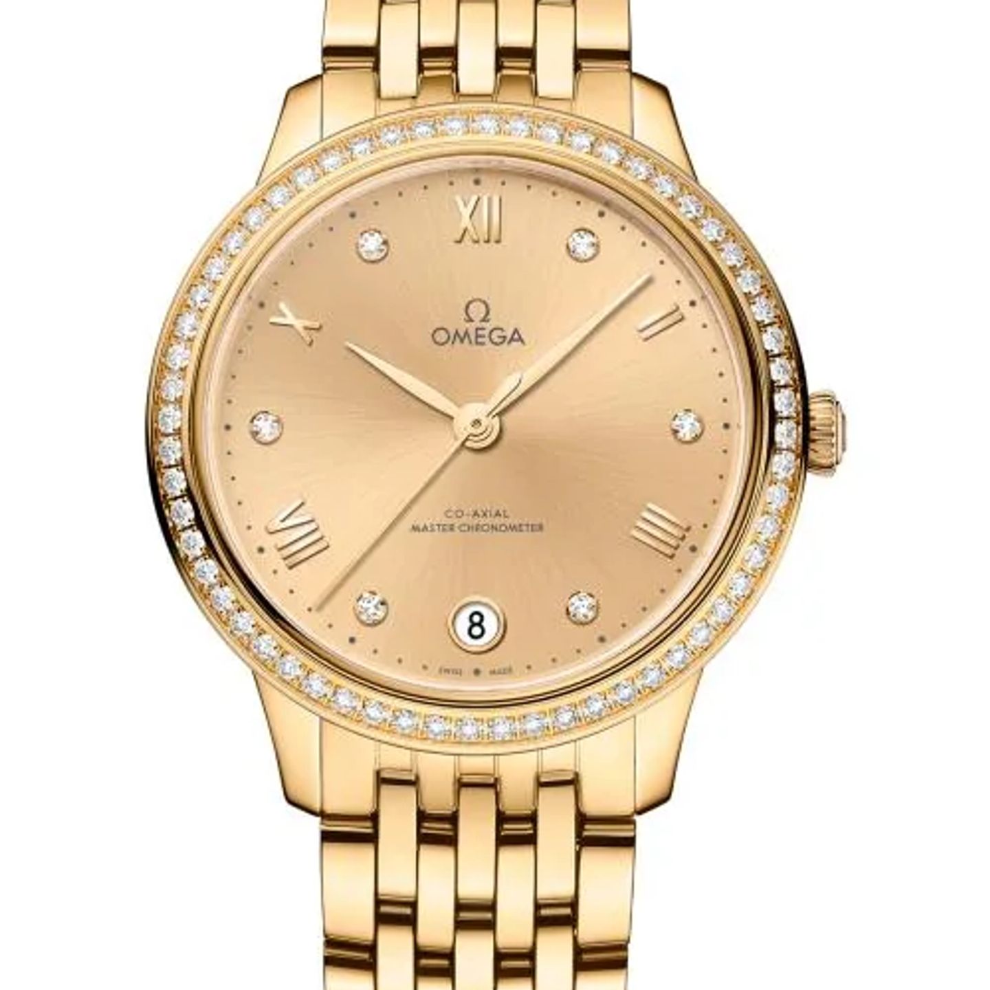 Omega De Ville 434.55.34.20.58.001 (2026) - Champagne dial 34 mm Yellow Gold case (1/1)