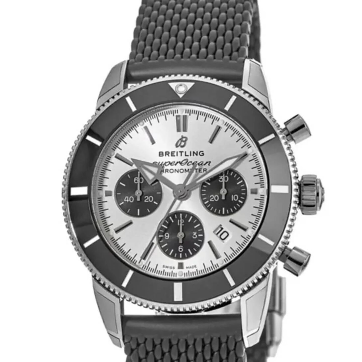 Breitling Superocean Heritage II Chronograph AB0162121G1S1 (2023) - Silver dial 44 mm Steel case (1/2)