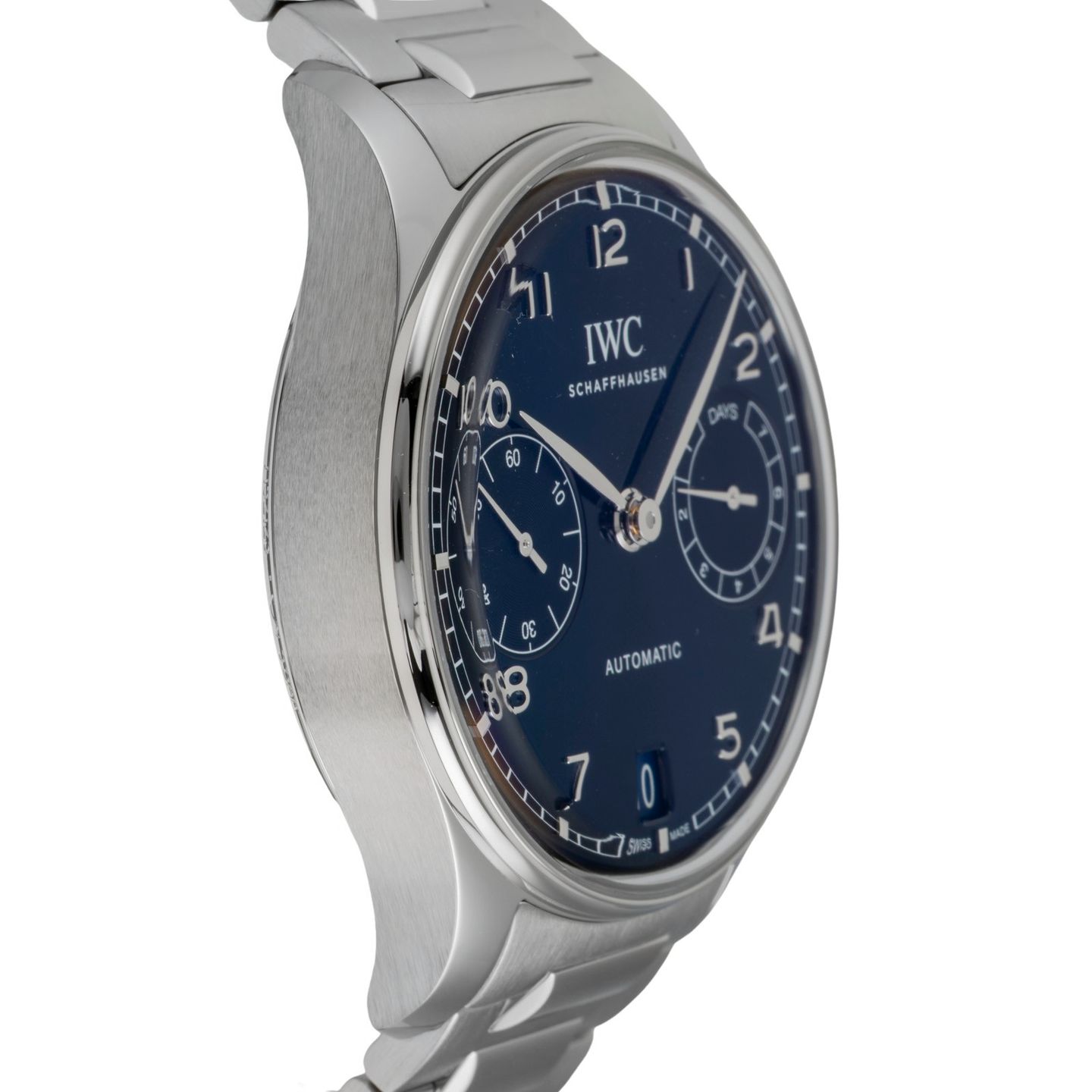 IWC Portuguese Automatic IW501704 (2024) - Blue dial 42 mm Steel case (7/8)