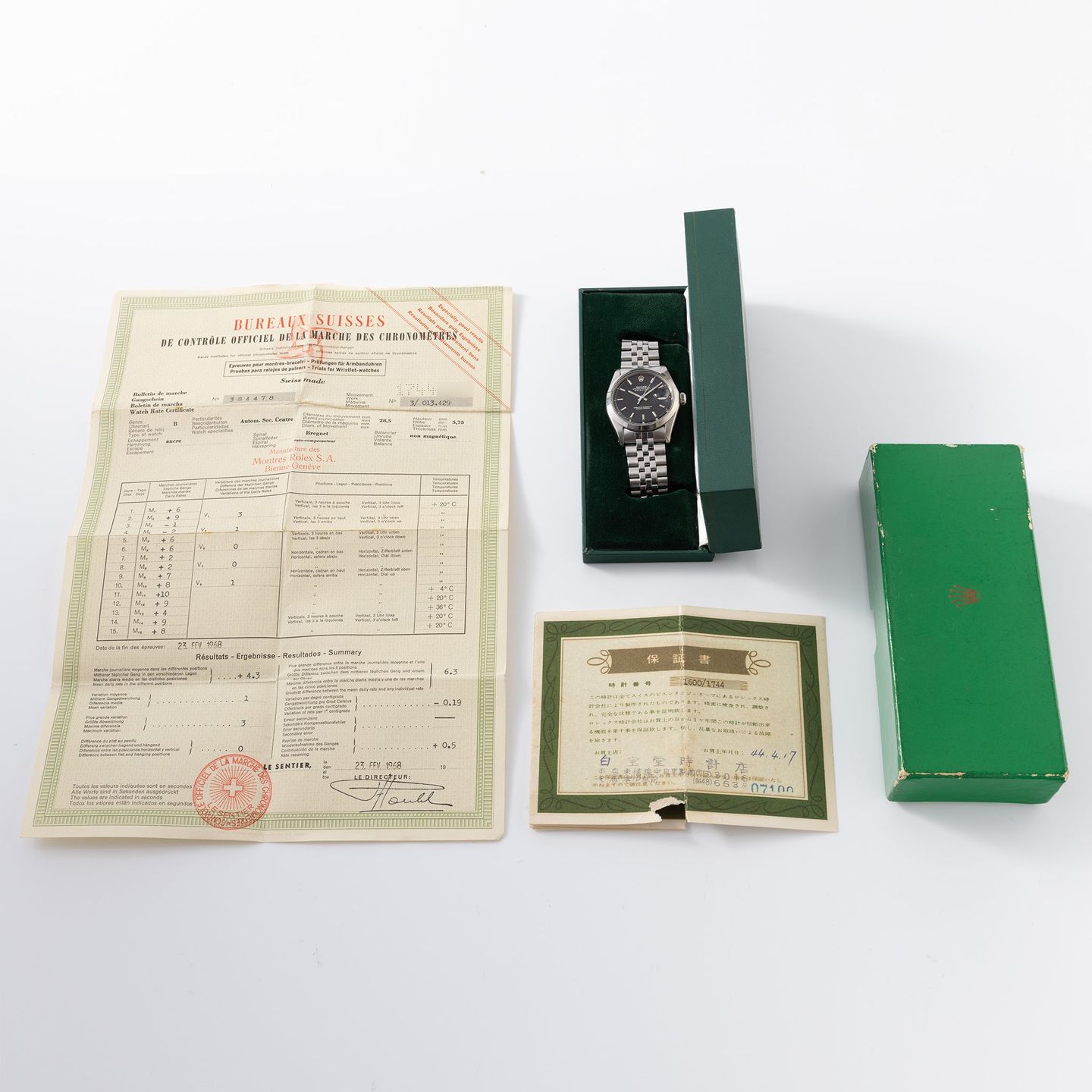 Rolex Datejust 1600 (1968) - Zwart wijzerplaat 36mm Staal (2/8)