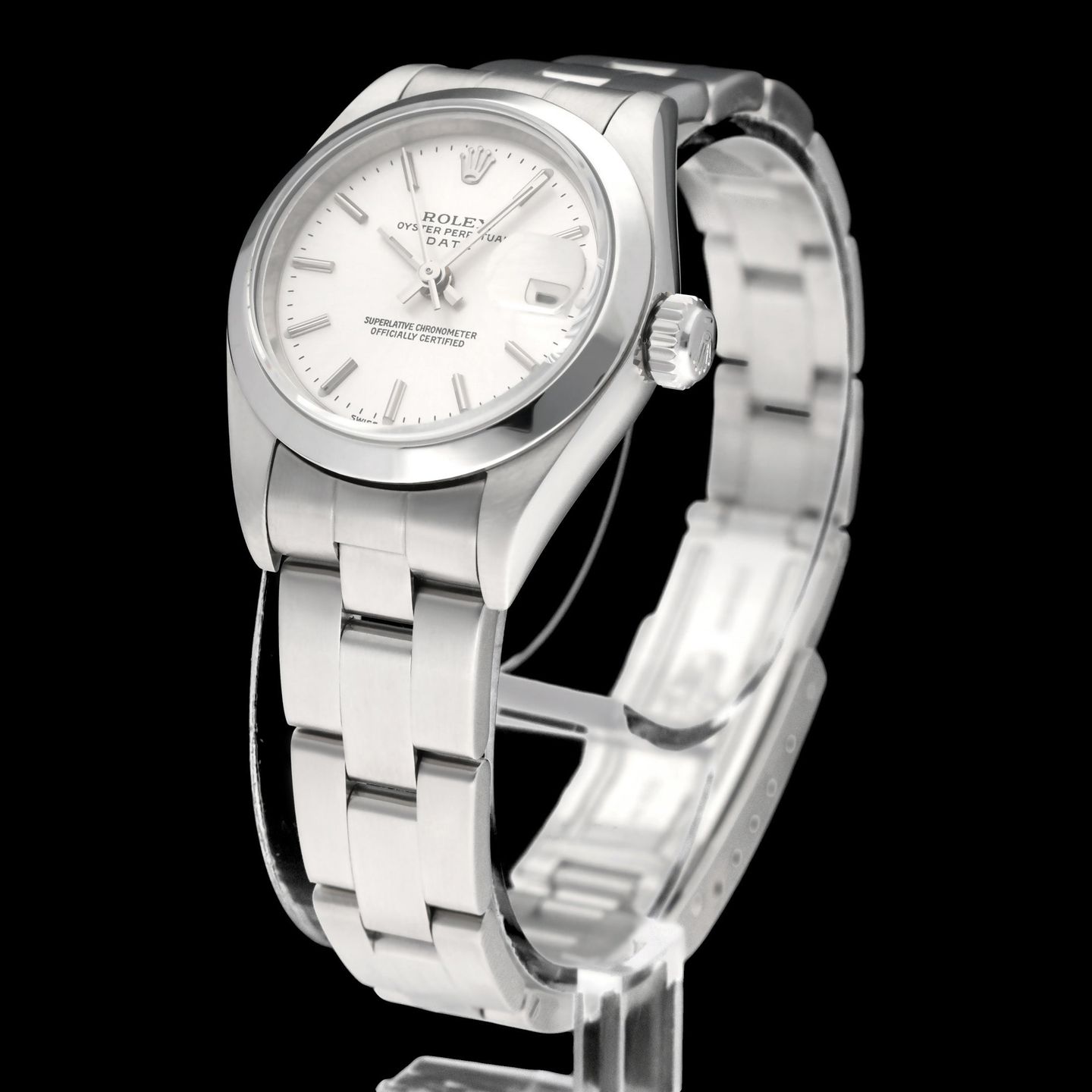 Rolex Oyster Perpetual Lady Date 79160 (2002) - 26mm Staal (4/7)