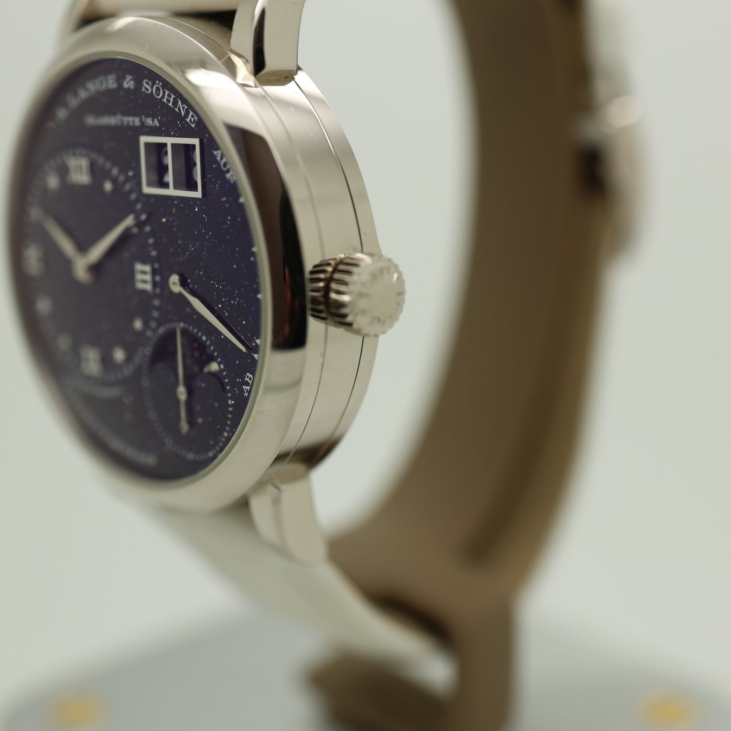 A. Lange & Söhne Little Lange 1 182.086 (2023) - Blauw wijzerplaat 37mm Witgoud (3/8)