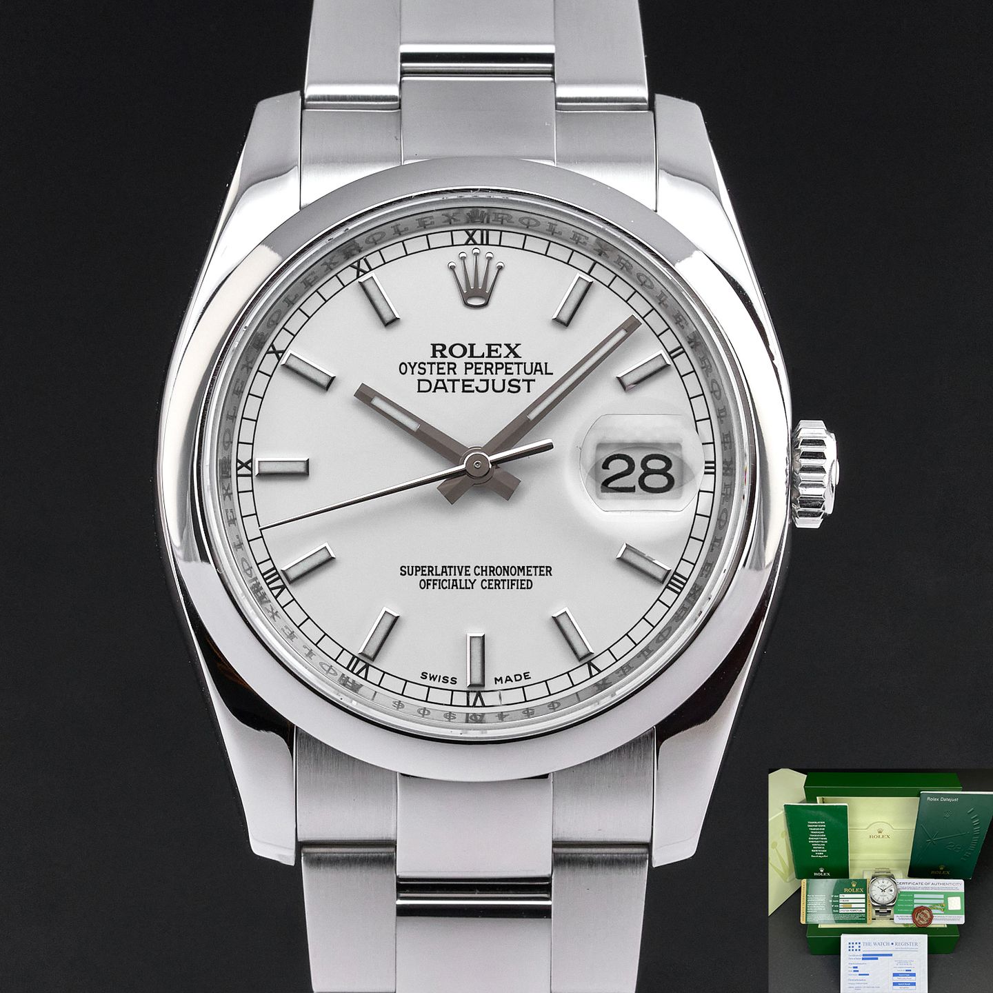 Rolex Datejust 36 116200 (2010) - 36mm Staal (1/8)