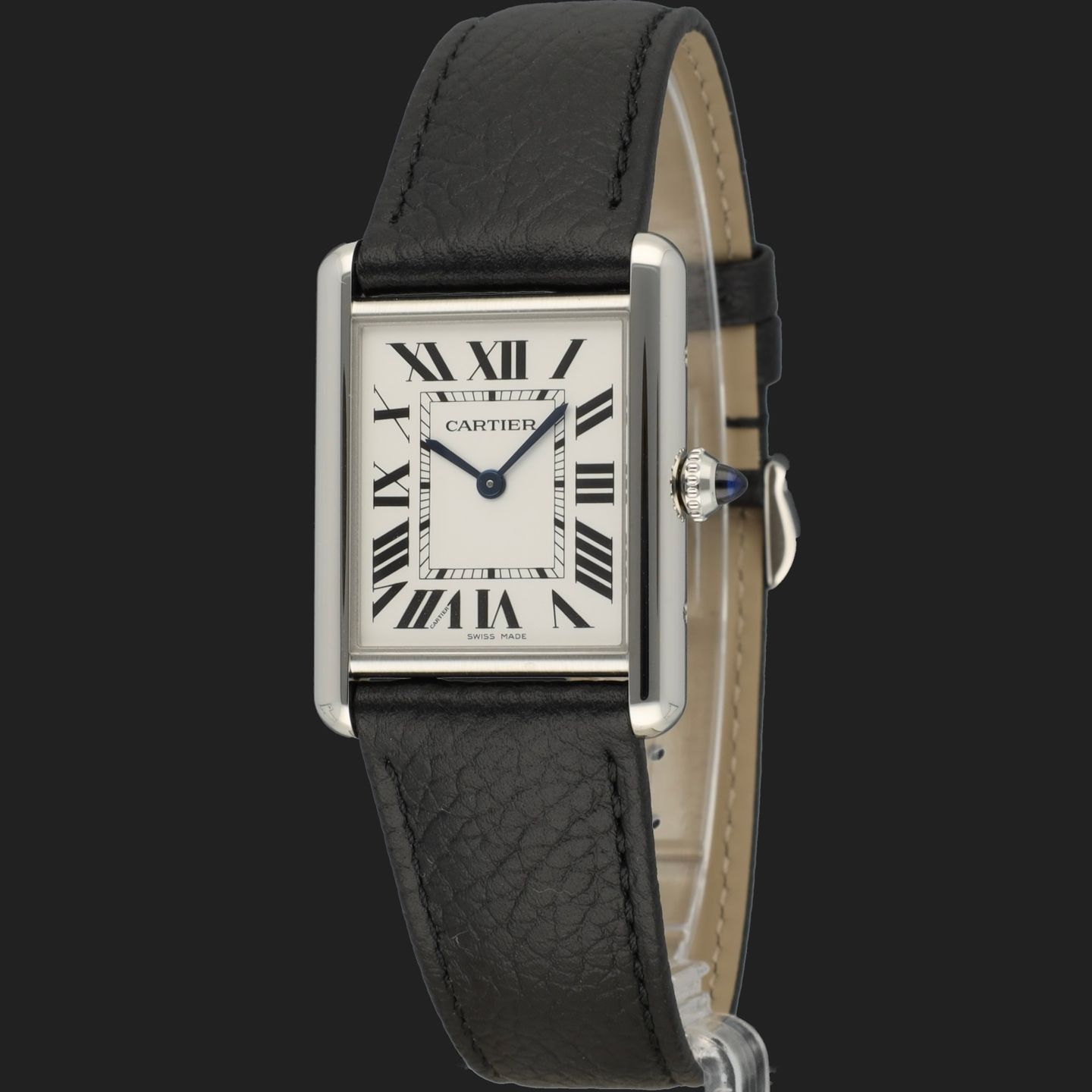 Cartier Tank WSTA0041 (2024) - Wit wijzerplaat 34mm Staal (1/8)