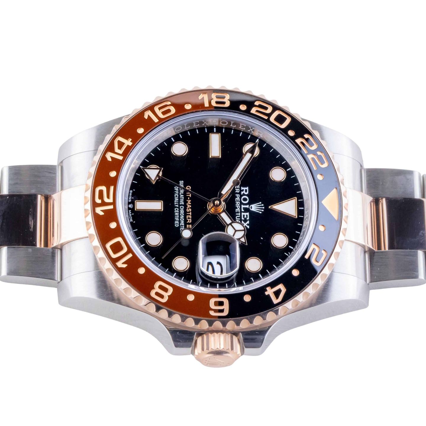 Rolex GMT-Master II 126711CHNR (2018) - Zwart wijzerplaat 40mm Goud/Staal (6/8)