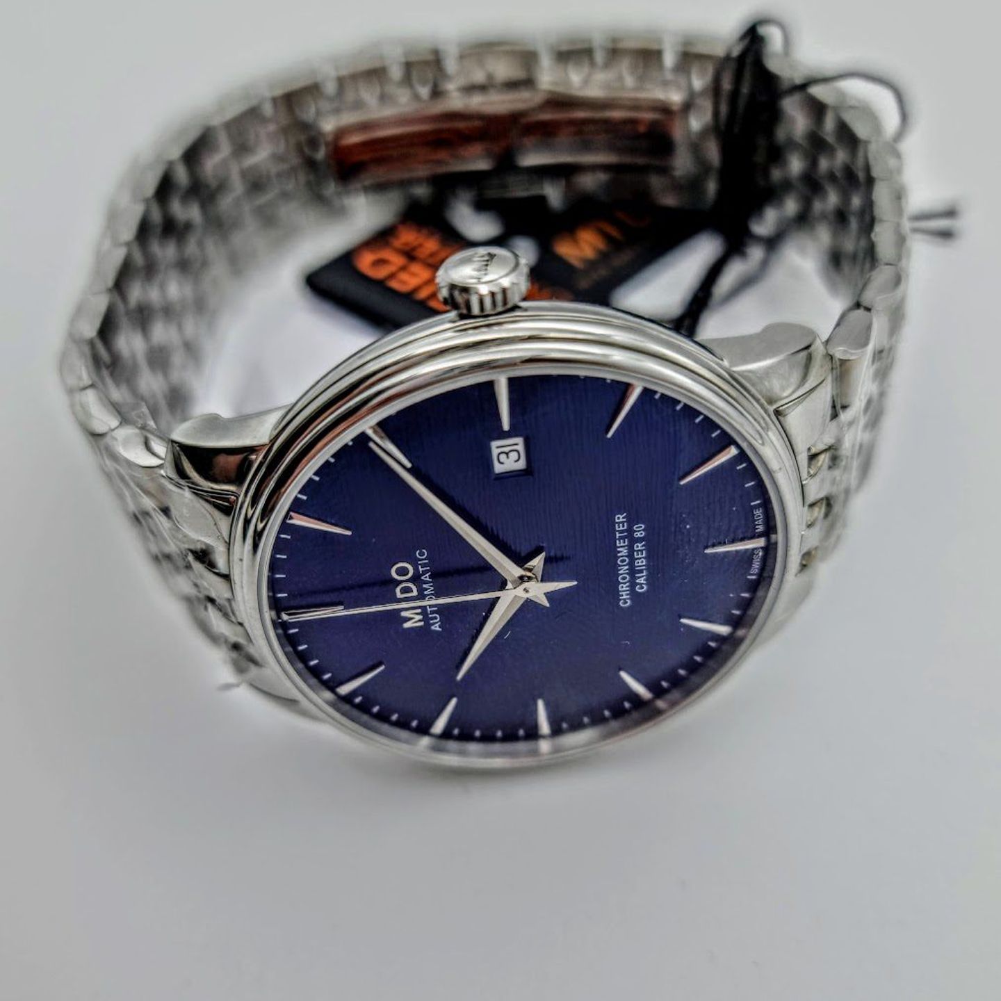 Mido Baroncelli M027.408.11.041.00 (2025) - Blue dial 40 mm Steel case (5/8)