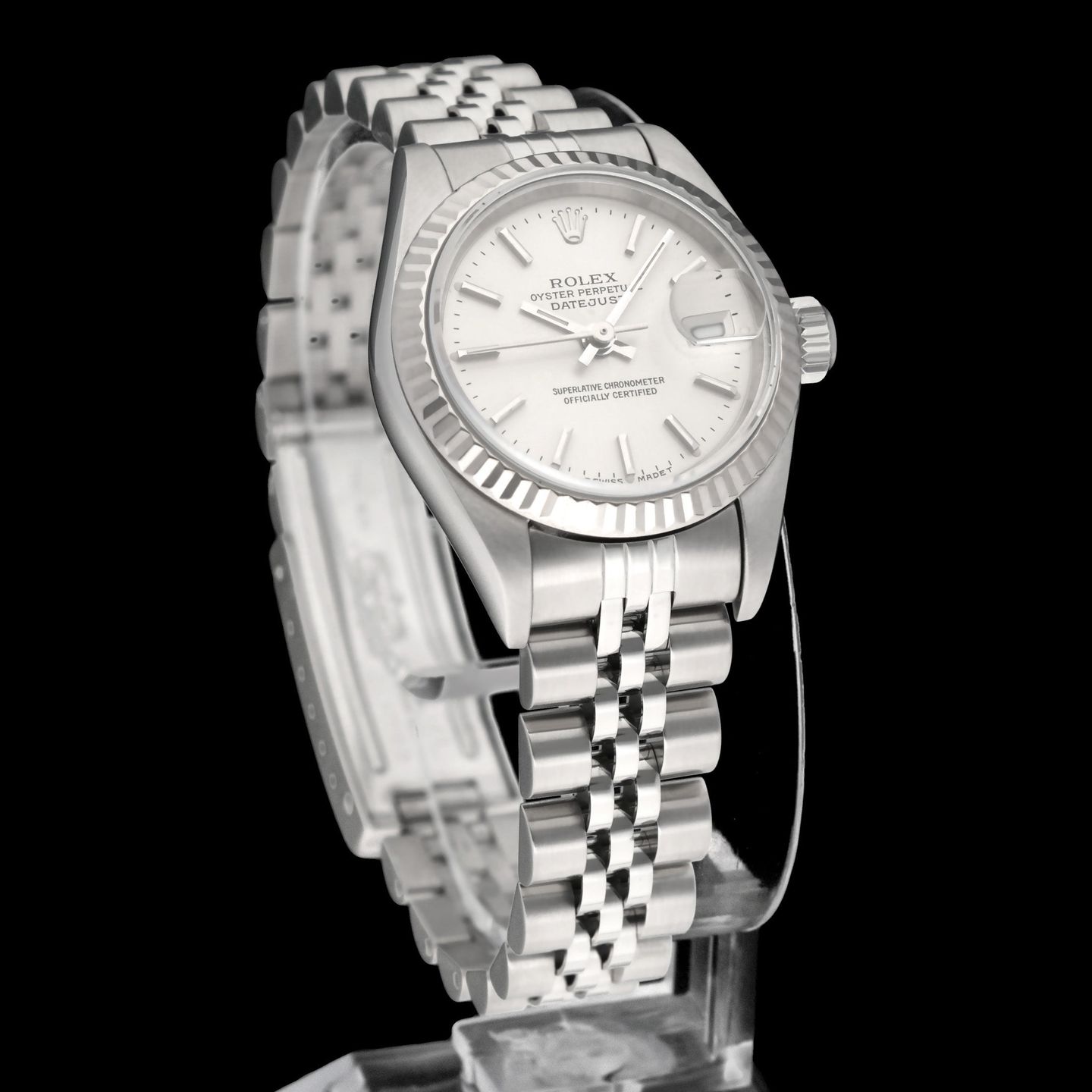 Rolex Lady-Datejust 69174 (1998) - Zilver wijzerplaat 26mm Staal (4/8)