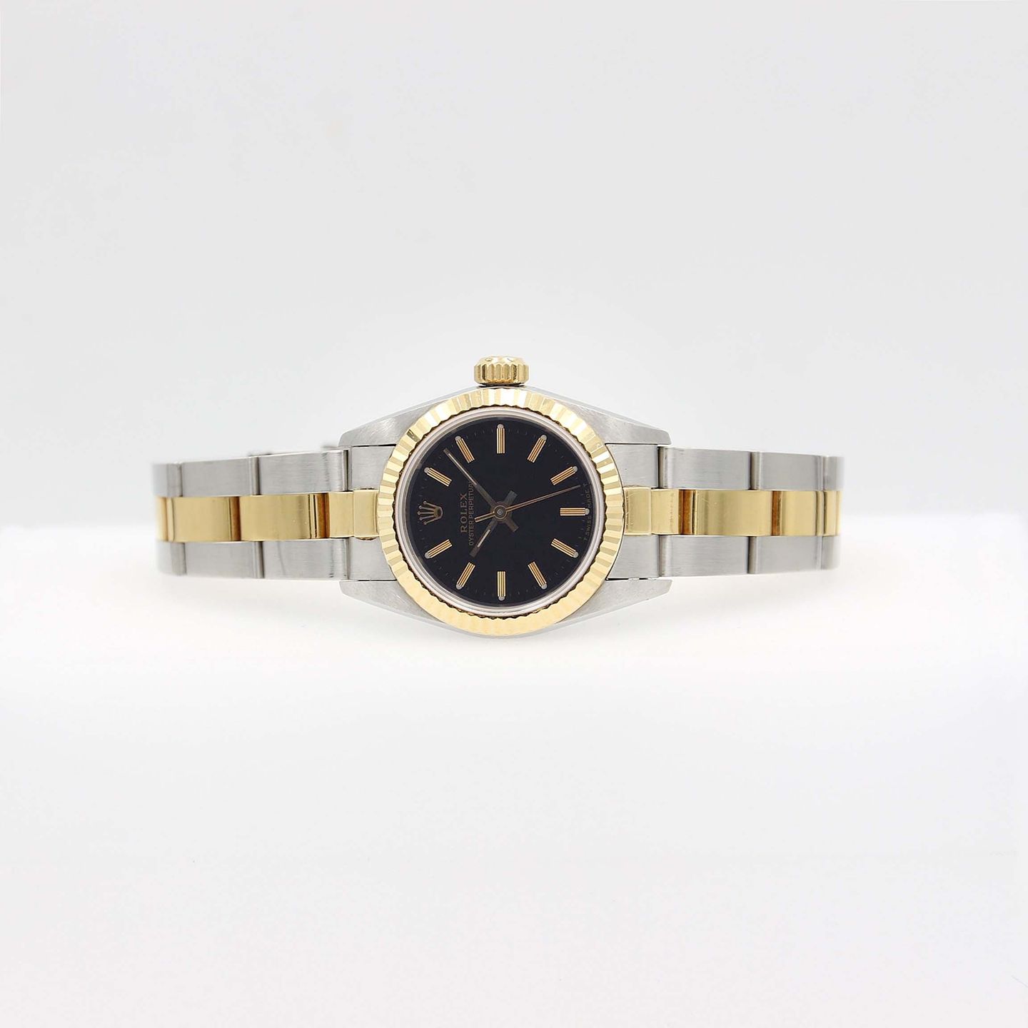 Rolex Oyster Perpetual 67193 (Unknown (random serial)) - 26 mm Gold/Steel case (4/7)