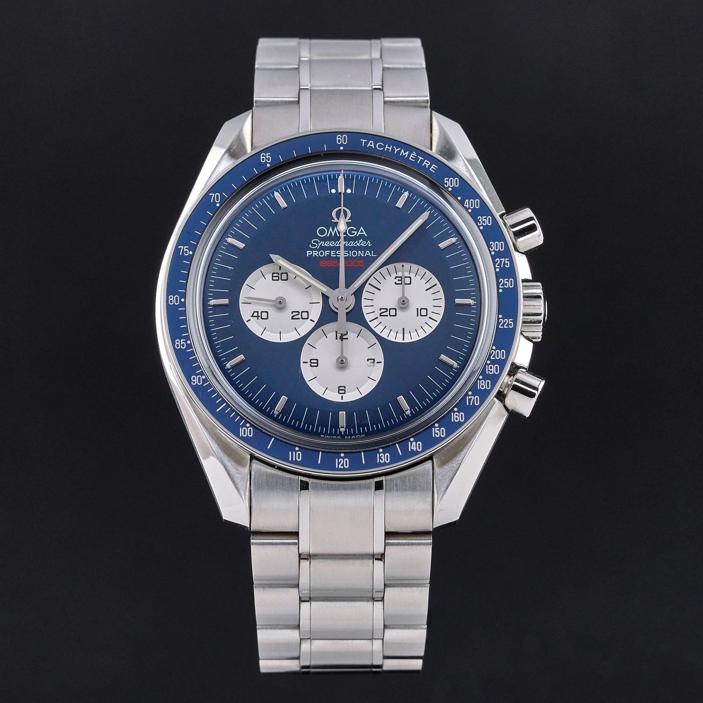 Omega Speedmaster Professional Moonwatch 3565.80.00 (2005) - Blue dial 42 mm Steel case (3/7)