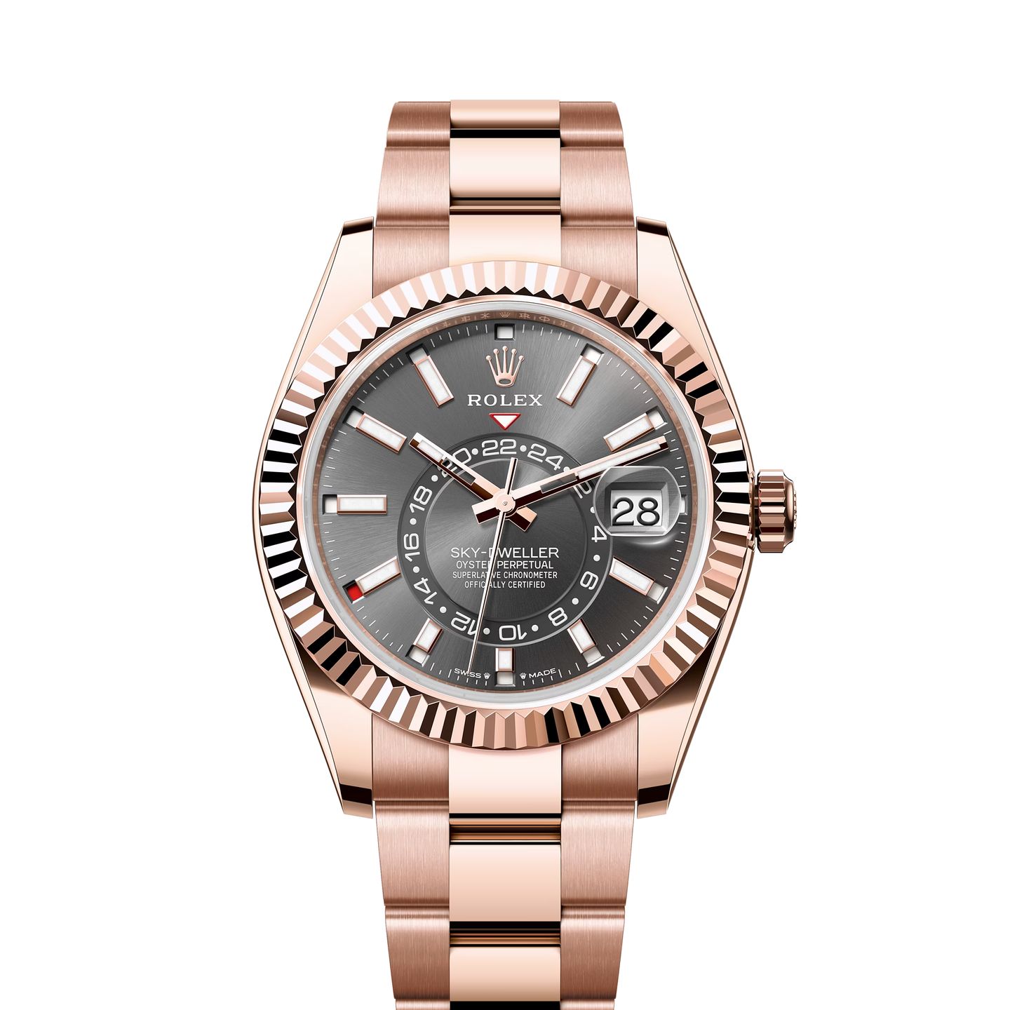 Rolex Sky-Dweller 336935 (2024) - Grey dial 42 mm Rose Gold case (1/1)