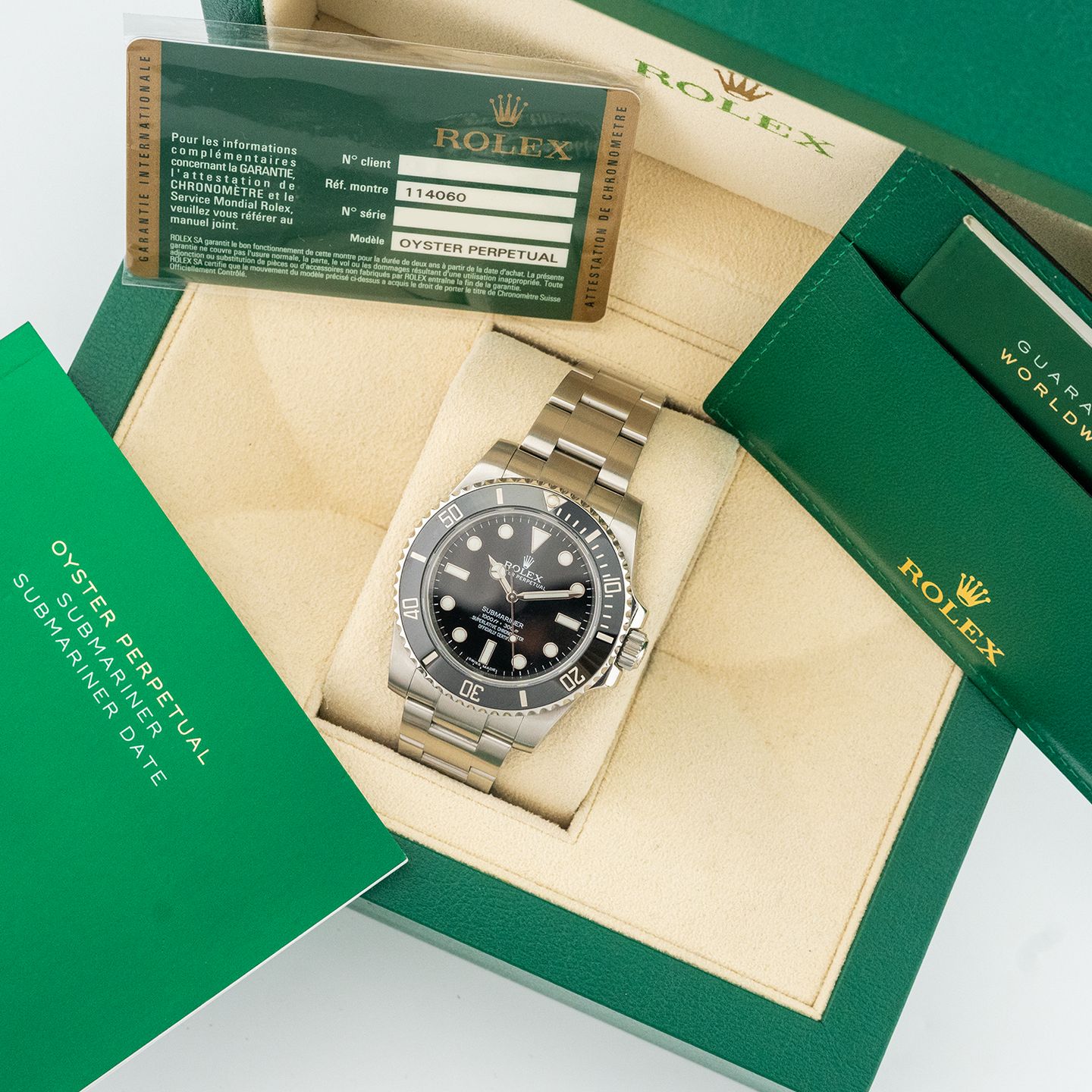 Rolex Submariner No Date 114060 (2015) - Zwart wijzerplaat 40mm Staal (5/5)