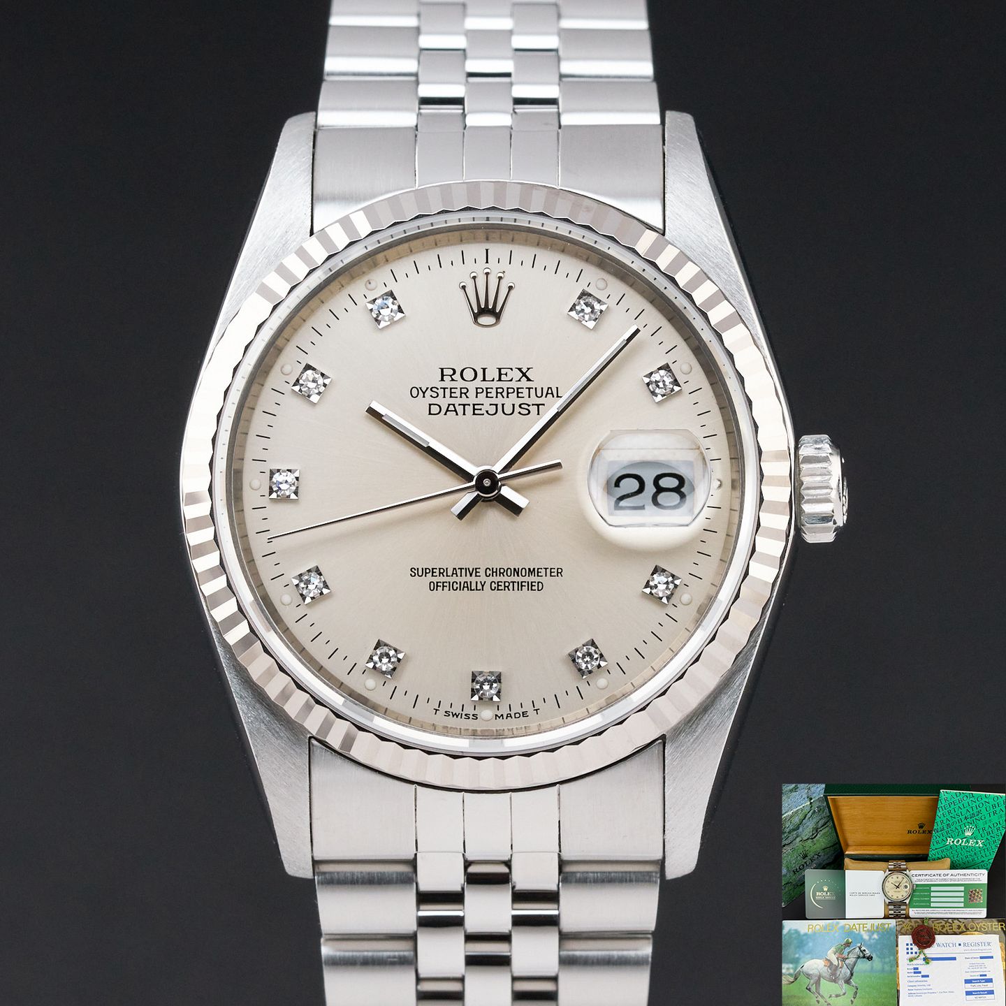 Rolex Datejust 36 16234 (1993) - 36 mm Steel case (1/8)