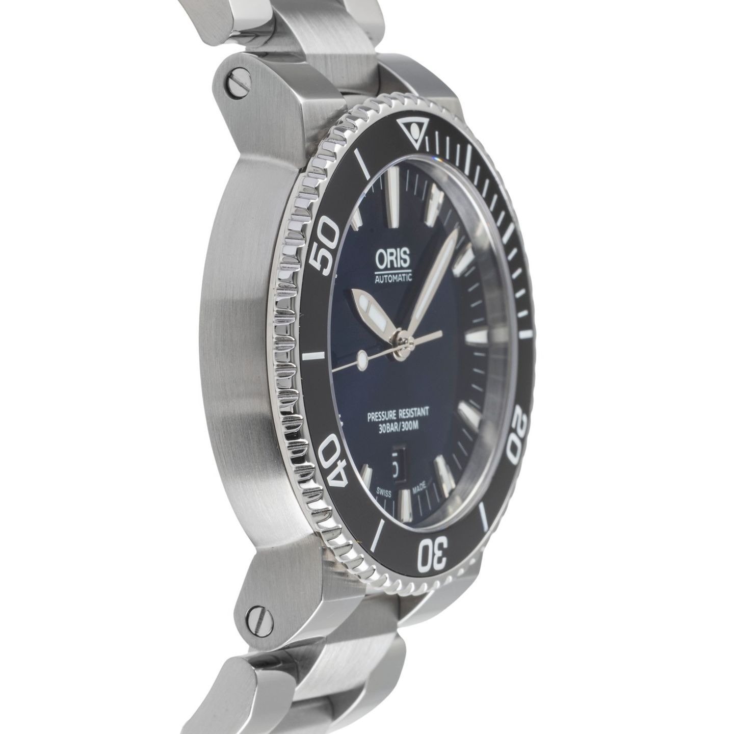 Oris Aquis Date 01 733 7766 4135-07 8 22 05PEB (Unknown (random serial)) - Blue dial 42 mm Steel case (7/8)