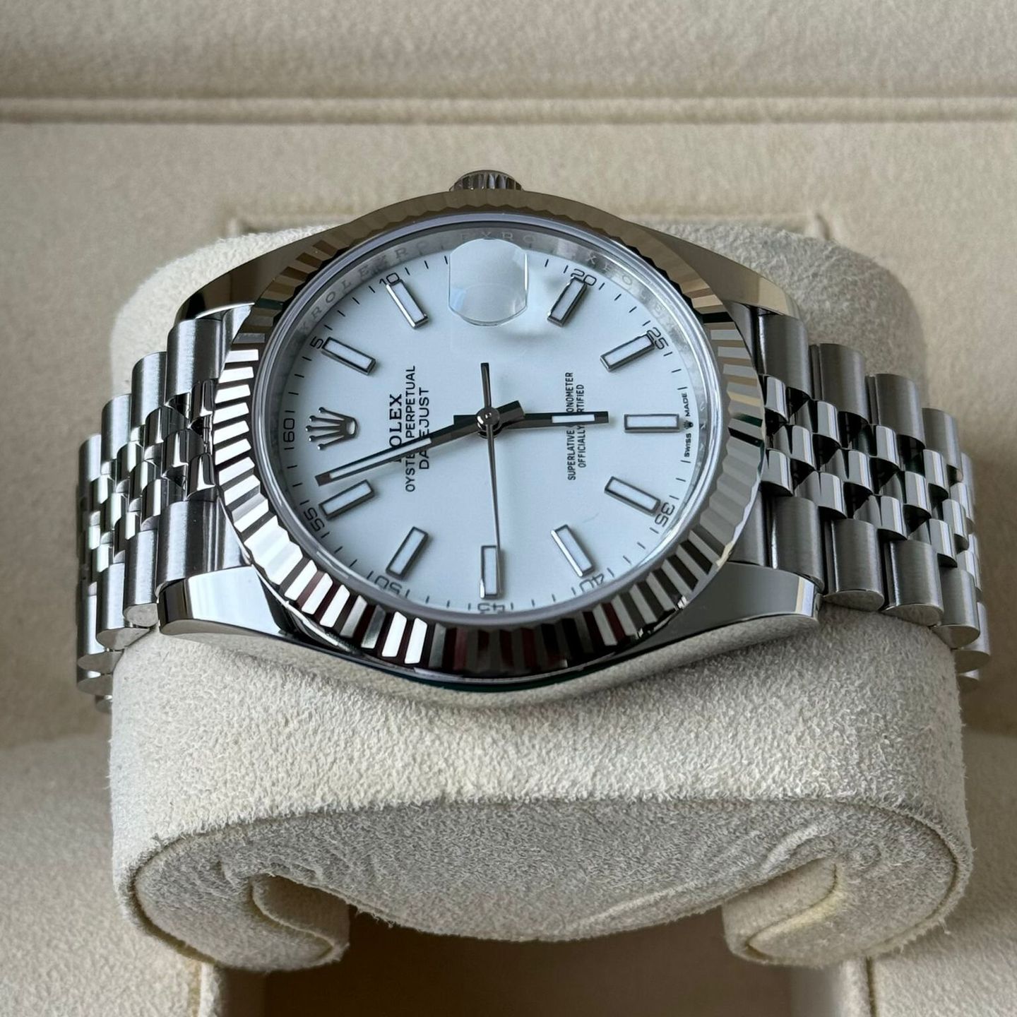 Rolex Datejust 41 126334 (2024) - White dial 41 mm Steel case (5/7)