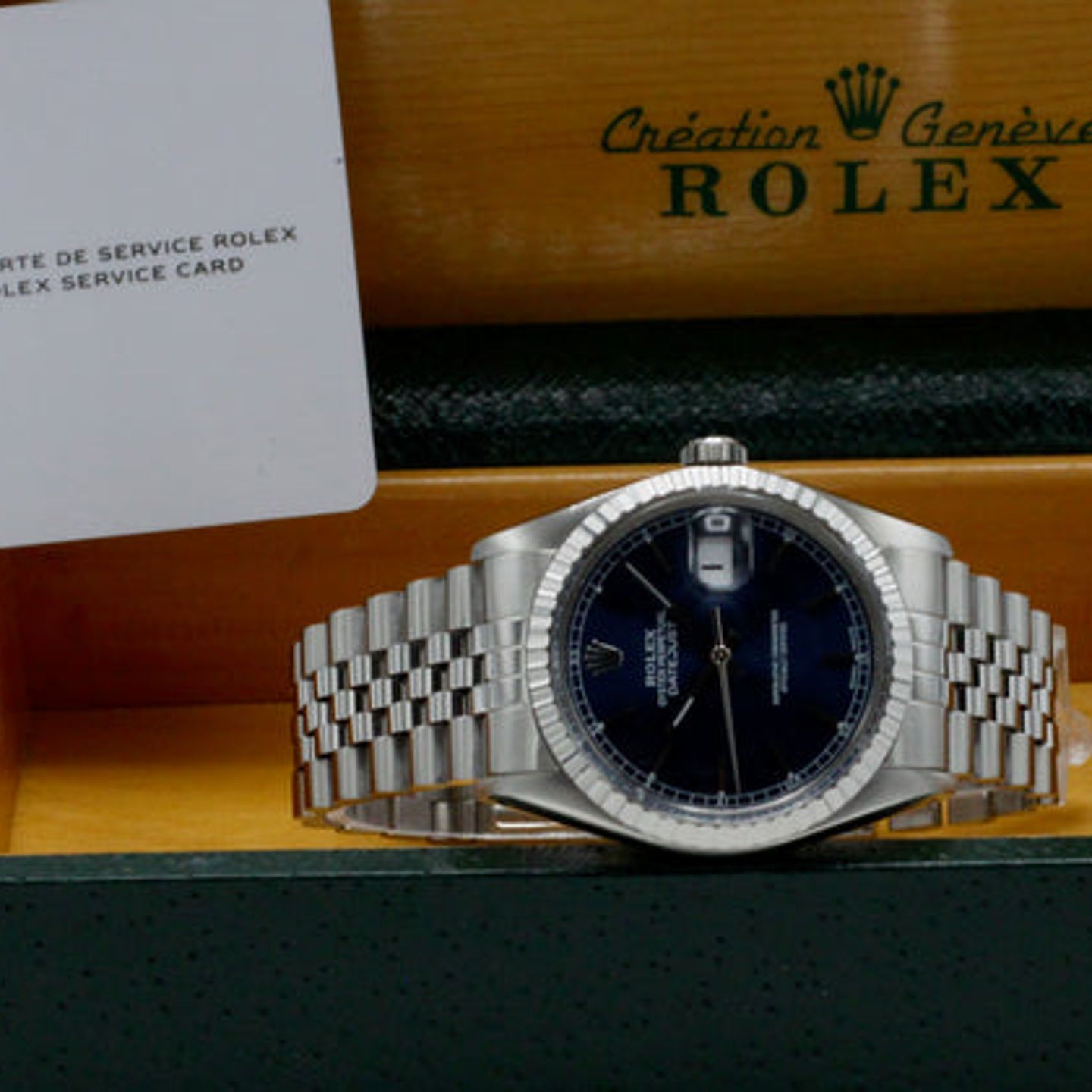 Rolex Datejust 36 16030 (1979) - Blue dial 36 mm Steel case (3/7)