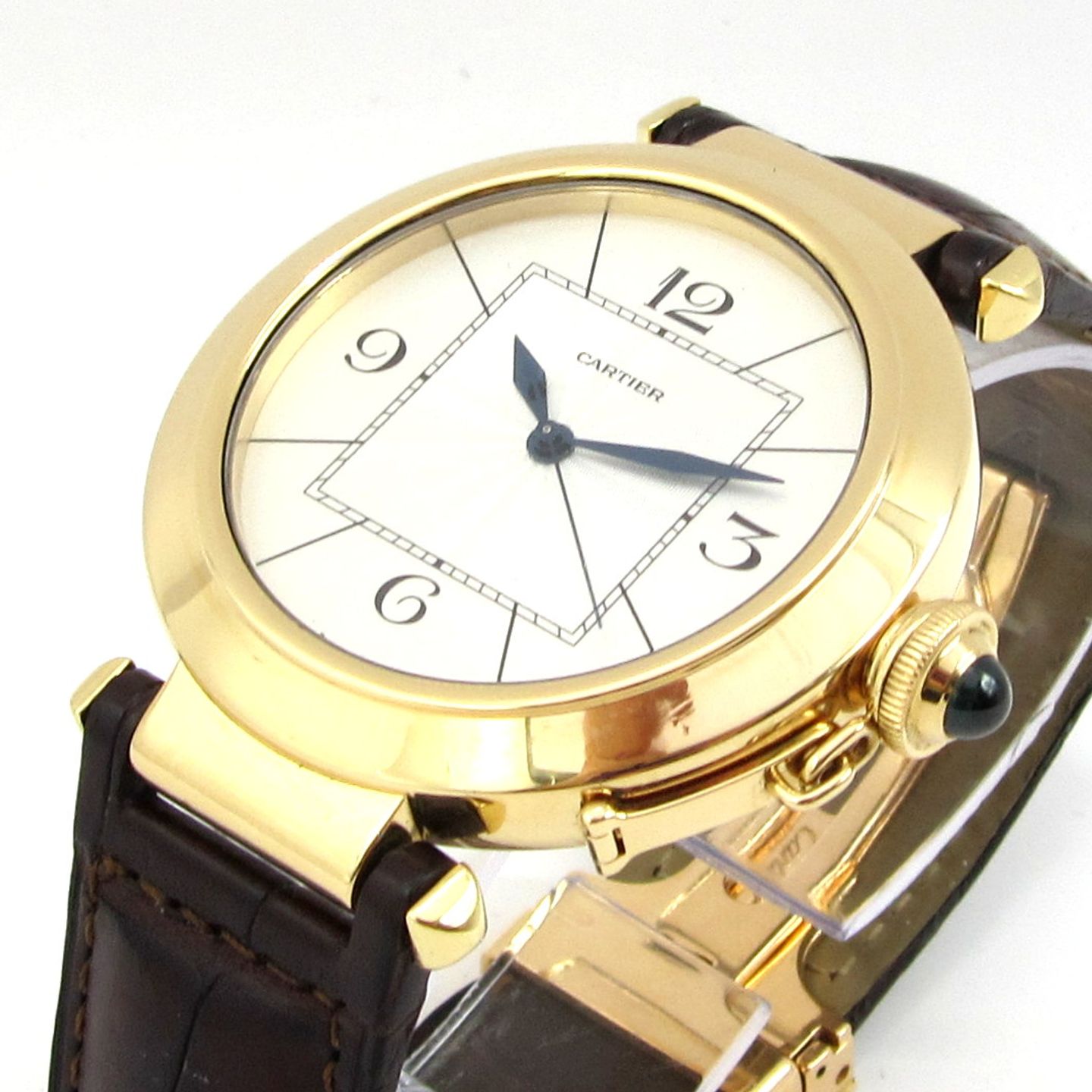 Cartier Pasha 2726 (Unknown (random serial)) - Silver dial 42 mm Yellow Gold case (5/5)