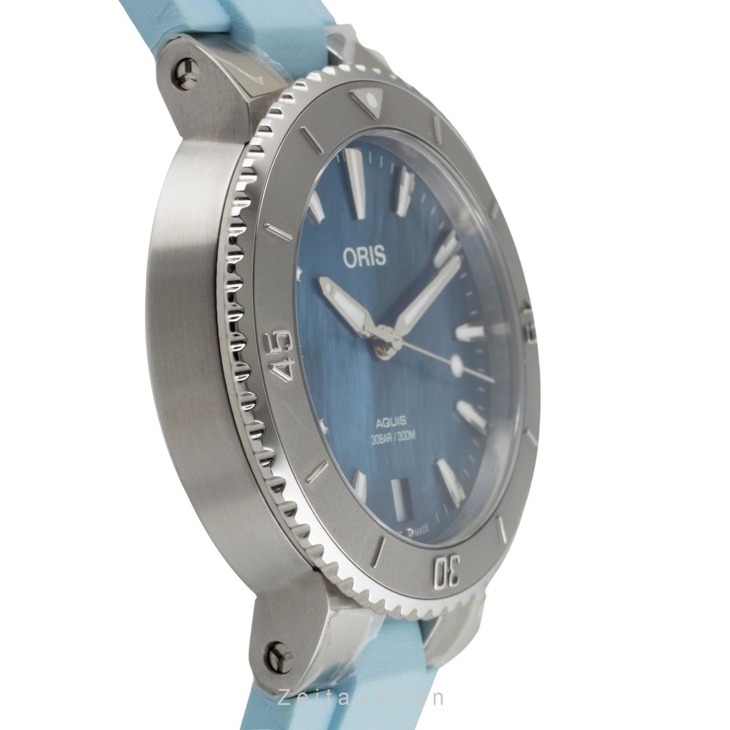 Oris Aquis 01 733 7770 4155-07 4 18 65FC (Unknown (random serial)) - Pearl dial 37 mm Steel case (6/8)