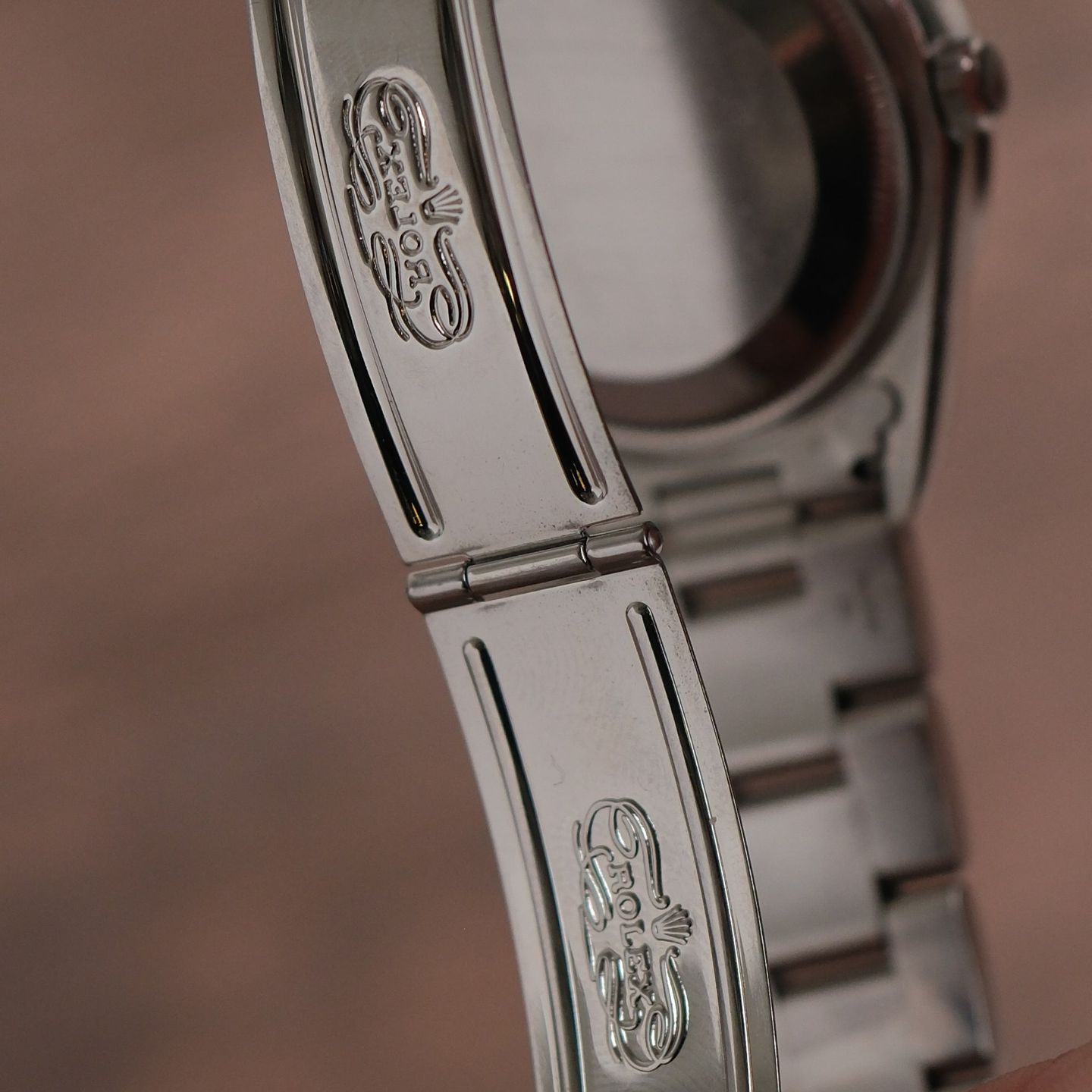 Rolex Oyster Perpetual Date 15210 (Unknown (random serial)) - Black dial 34 mm Steel case (8/8)