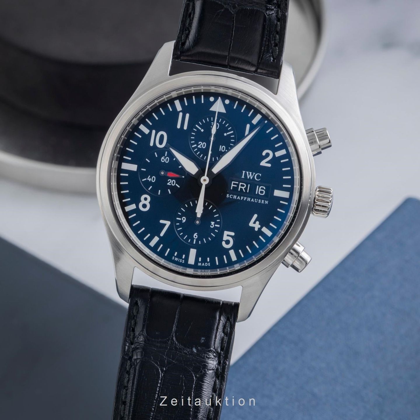 IWC Pilot Chronograph IW371701 (Onbekend (willekeurig serienummer)) - 42mm Staal (1/8)