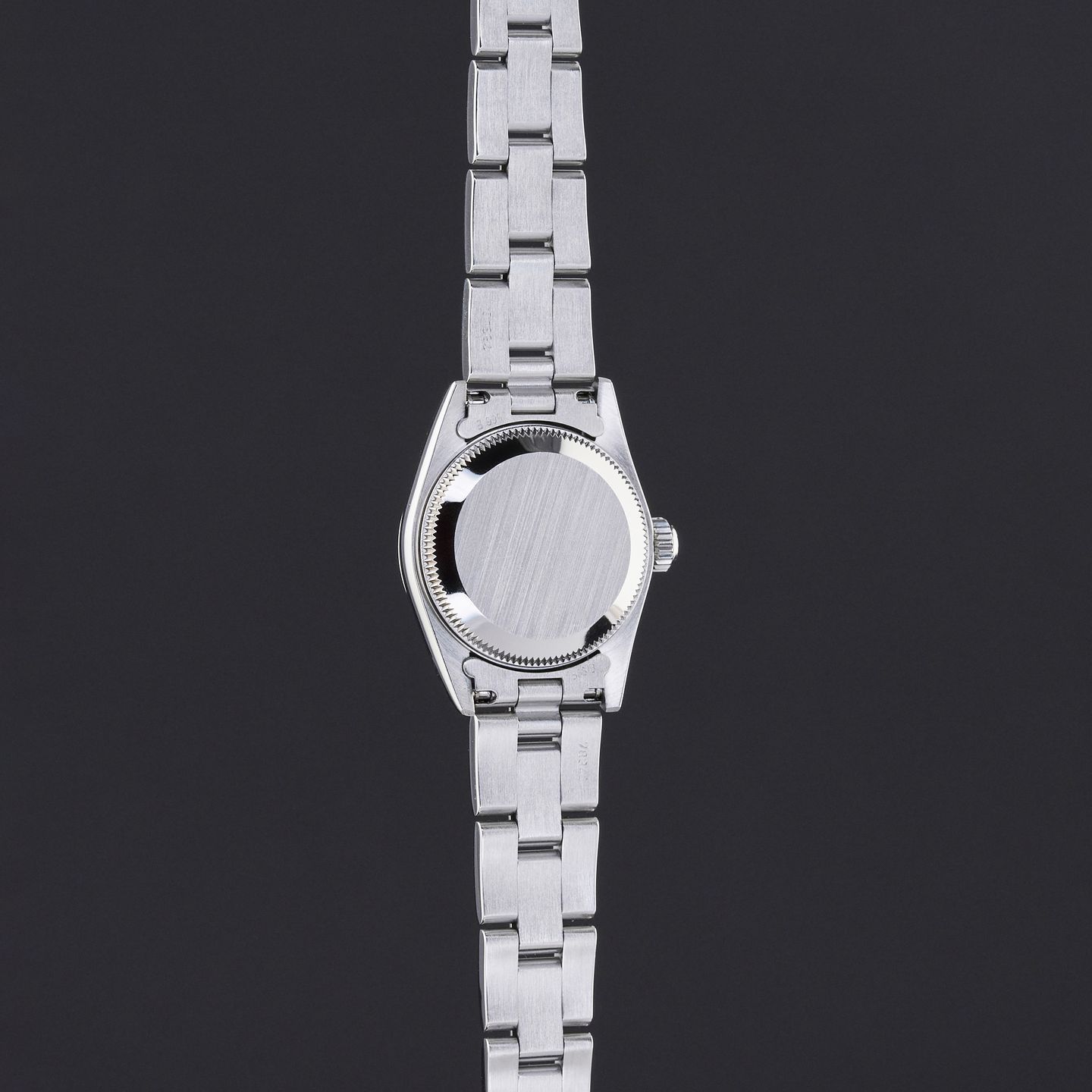 Rolex Oyster Perpetual 67180 (1996) - Blue dial 26 mm Steel case (7/8)