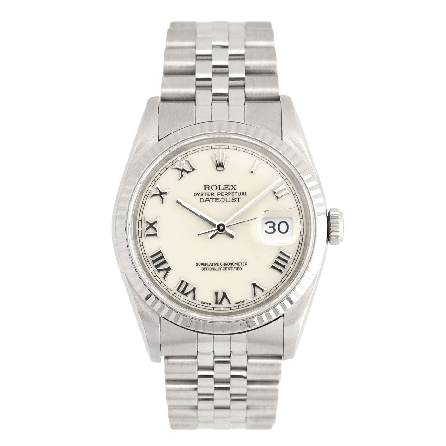 Rolex Datejust 36 16234 (1992) - Wit wijzerplaat 36mm Staal (1/5)