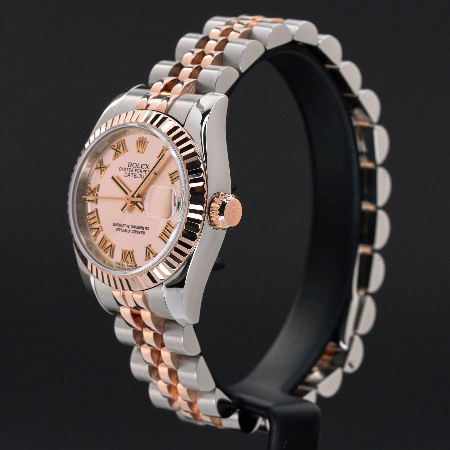 Rolex Lady-Datejust 179171 (2014) - Pink dial 26 mm Gold/Steel case (4/8)