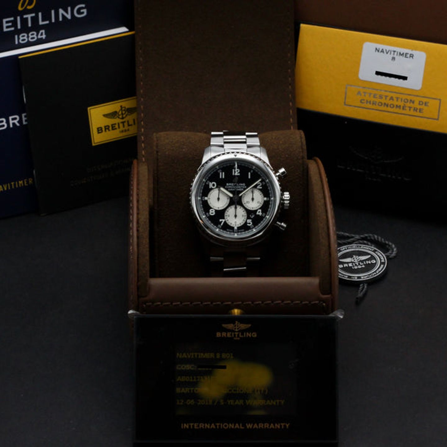 Breitling Navitimer 8 AB0117 (2018) - Zwart wijzerplaat 43mm Staal (3/7)