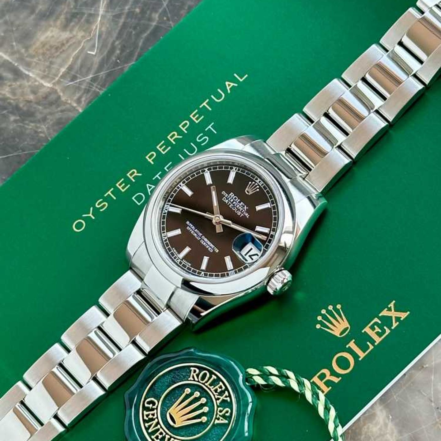 Rolex Datejust 31 178240 (2018) - Black dial 31 mm Steel case (6/8)