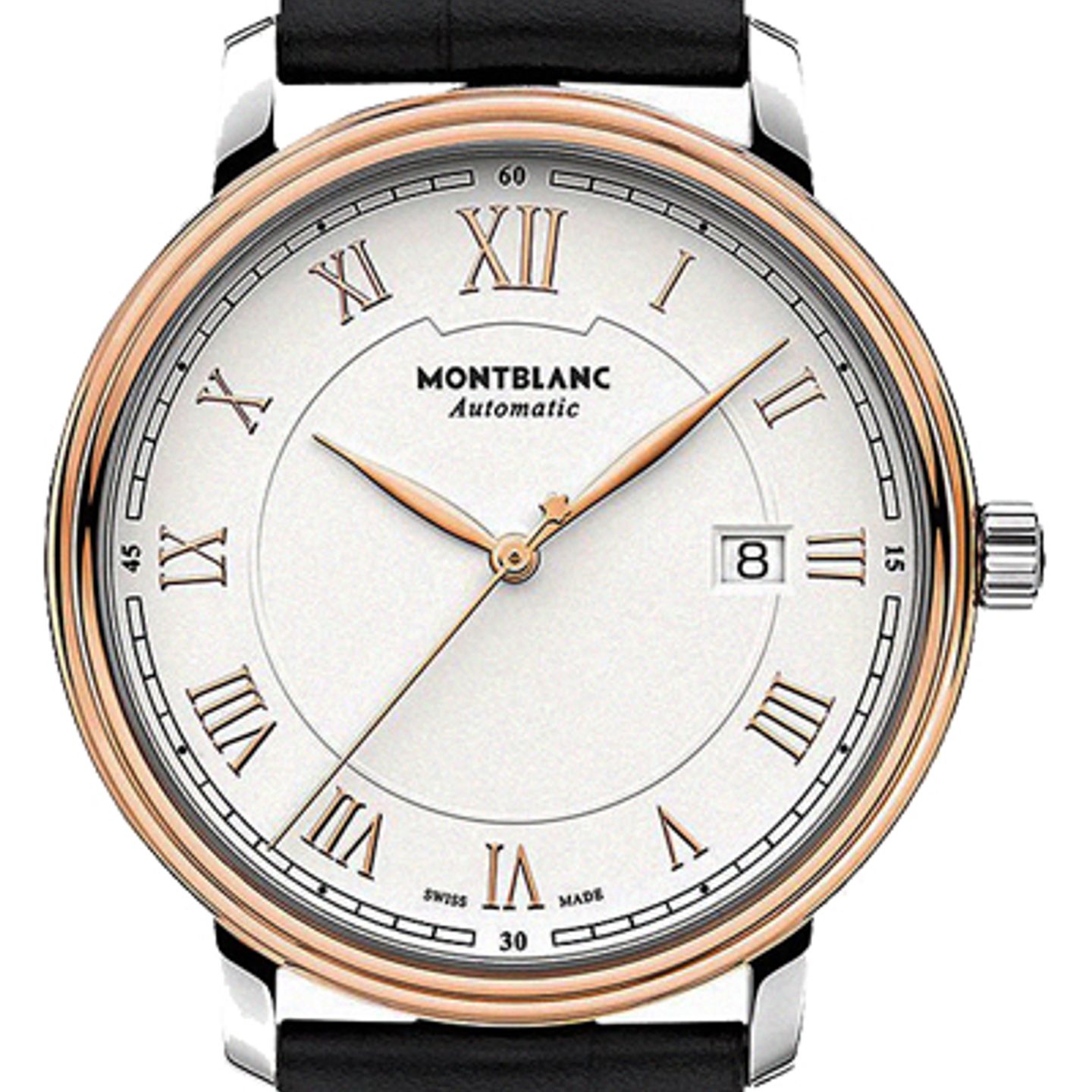 Montblanc Tradition 114336 (2023) - Wit wijzerplaat 40mm Staal (1/2)