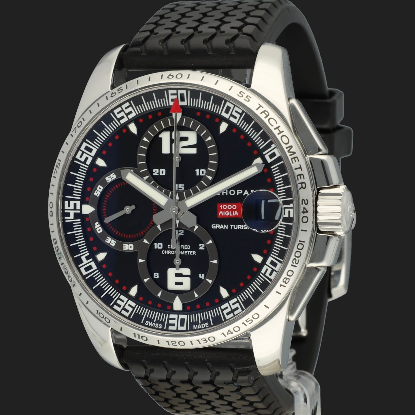 Chopard Mille Miglia 168459-3001 (Onbekend (willekeurig serienummer)) - Zwart wijzerplaat 44mm Staal (1/8)