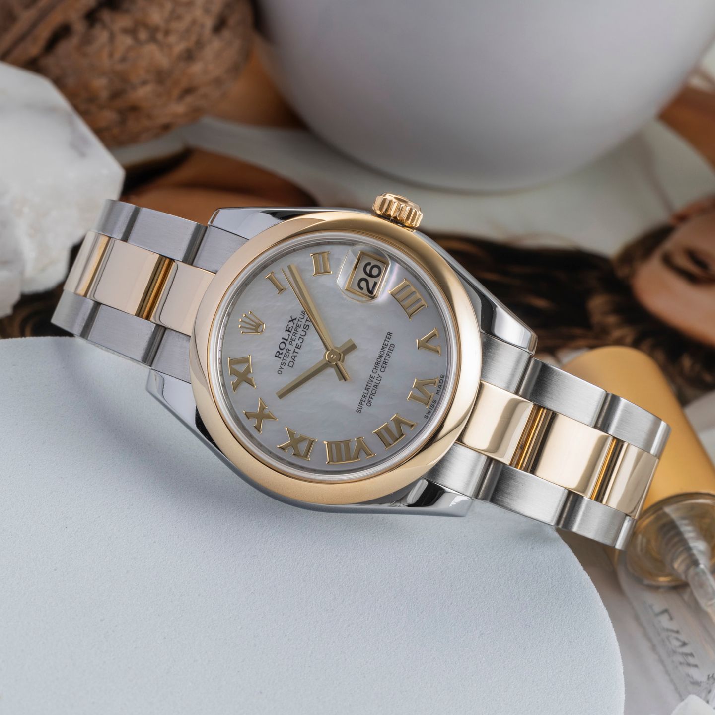 Rolex Datejust 31 178243 (2007) - 31 mm Gold/Steel case (2/8)