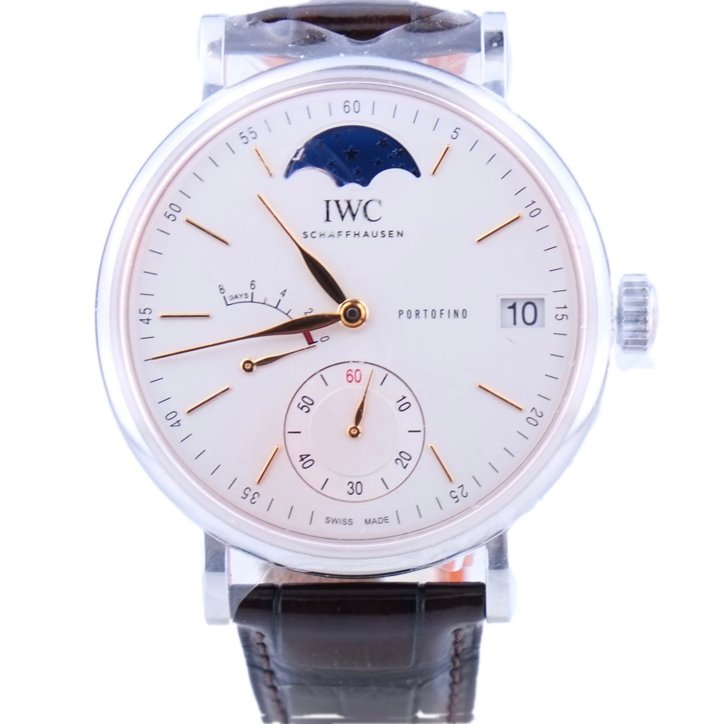 IWC Portofino Hand-Wound IW516401 (2021) - Zilver wijzerplaat 45mm Staal (1/1)