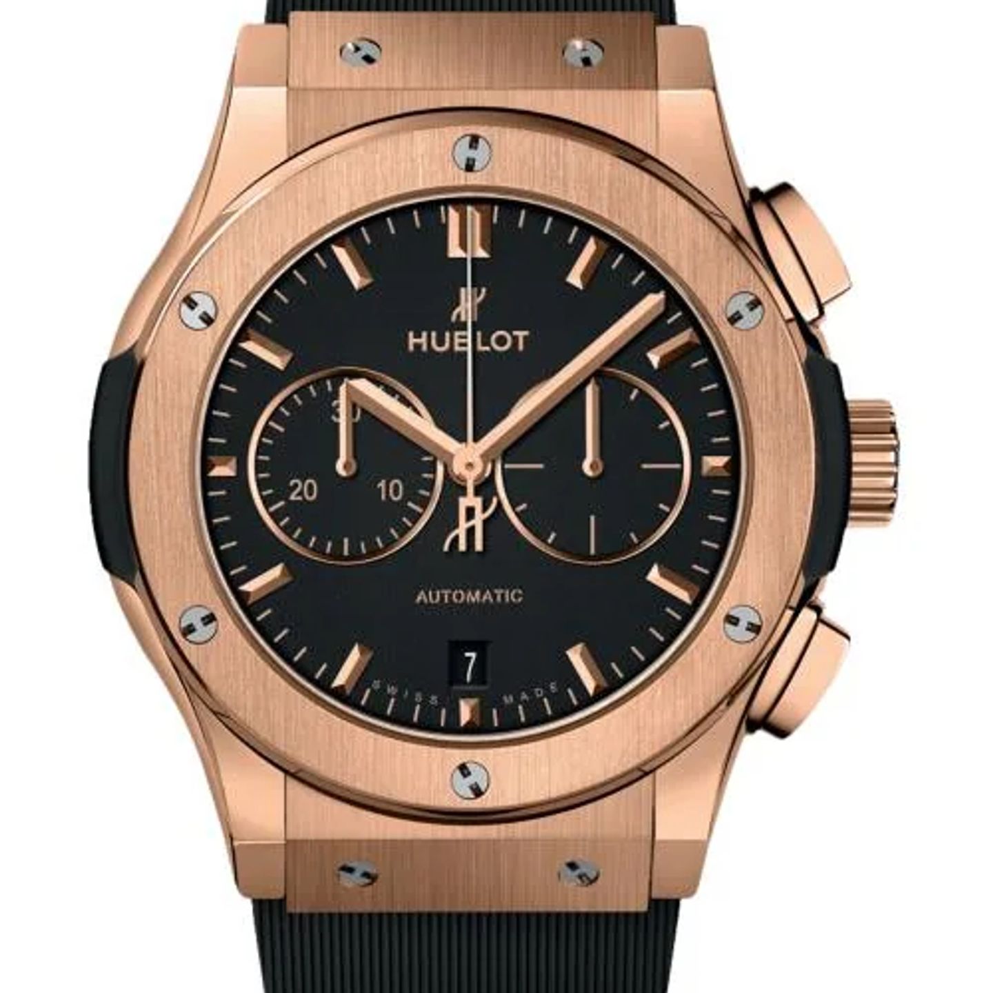 Hublot Classic Fusion Chronograph 541.OX.1181.RX (2026) - Zwart wijzerplaat 42mm Roségoud (1/1)