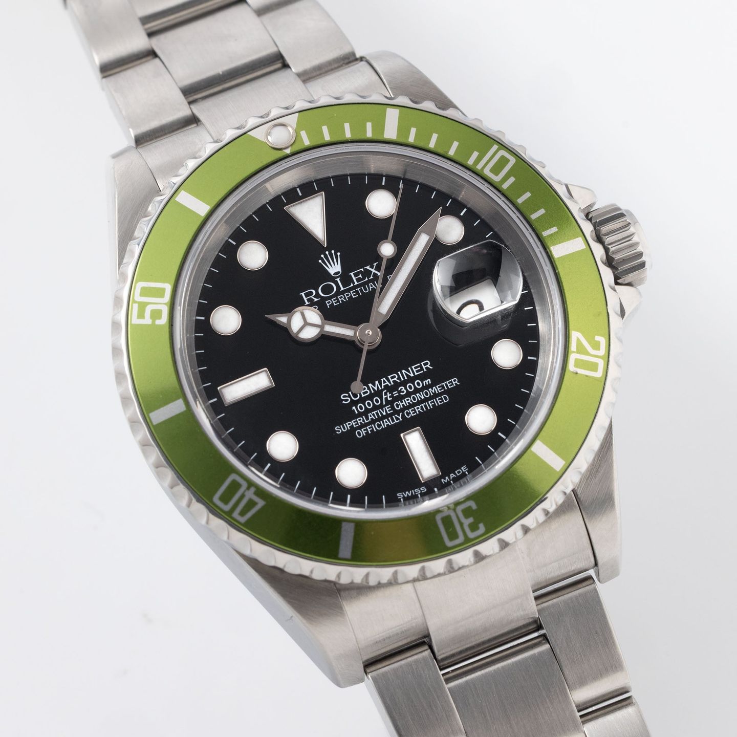 Rolex Submariner Date 16610LV (2004) - 40mm Staal (7/8)
