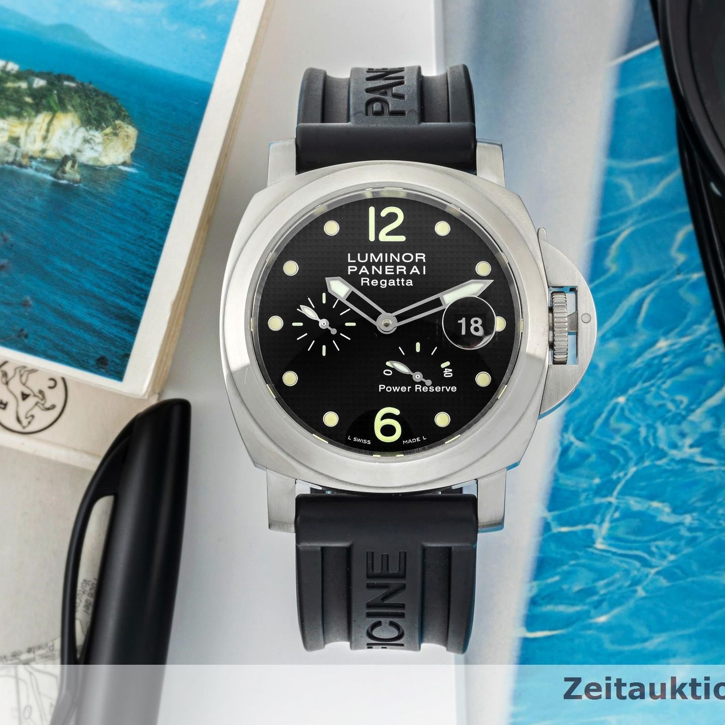 Panerai Special Editions PAM00222 (Unknown (random serial)) - Black dial 44 mm Steel case (2/8)
