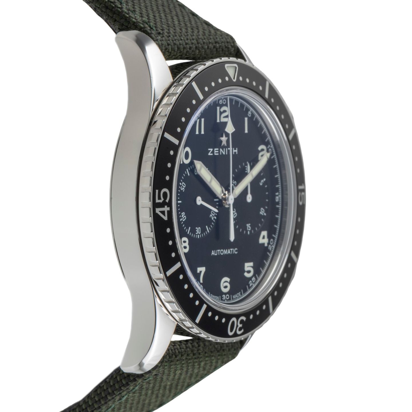 Zenith Pilot 03.2240.4069/21.C803 (Onbekend (willekeurig serienummer)) - Zwart wijzerplaat 43mm Staal (7/8)