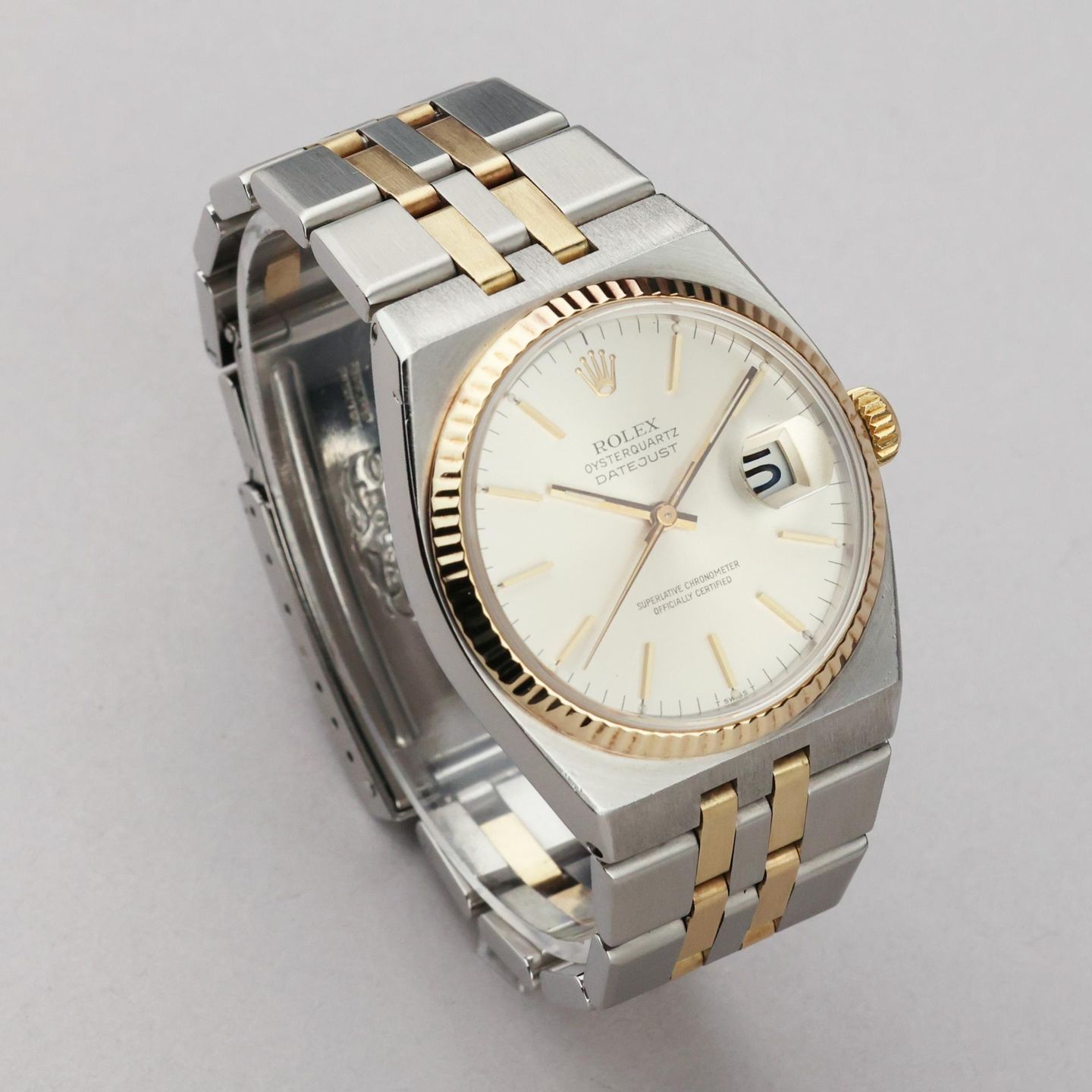 Rolex Datejust Oysterquartz 17013 (1986) - 36 mm Gold/Steel case (2/8)